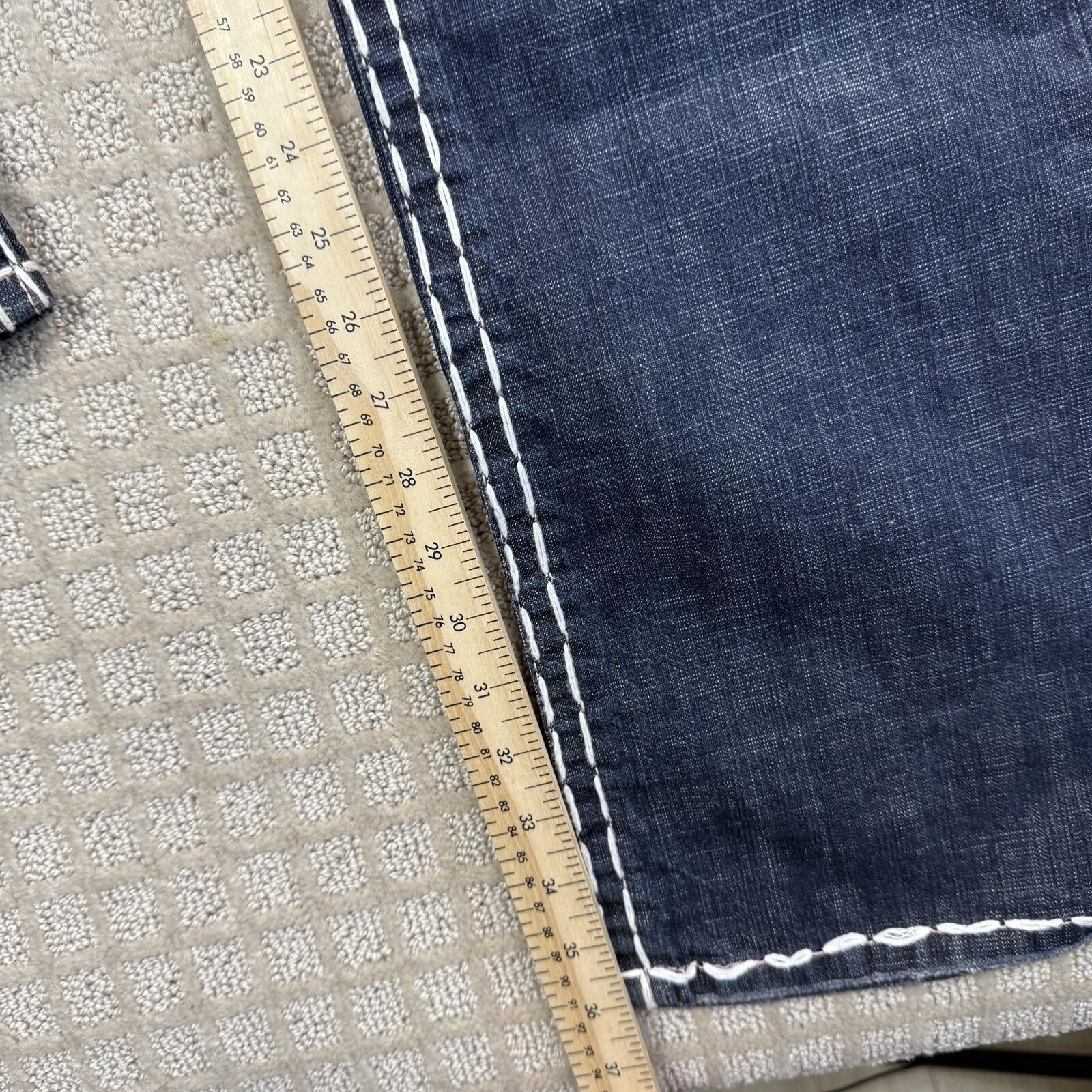 Other Laguna Beach Y2K Flare Jeans Made USA Contrast Stitch 32x36 Size 32" / US 10 / IT 46 - 4 Thumbnail