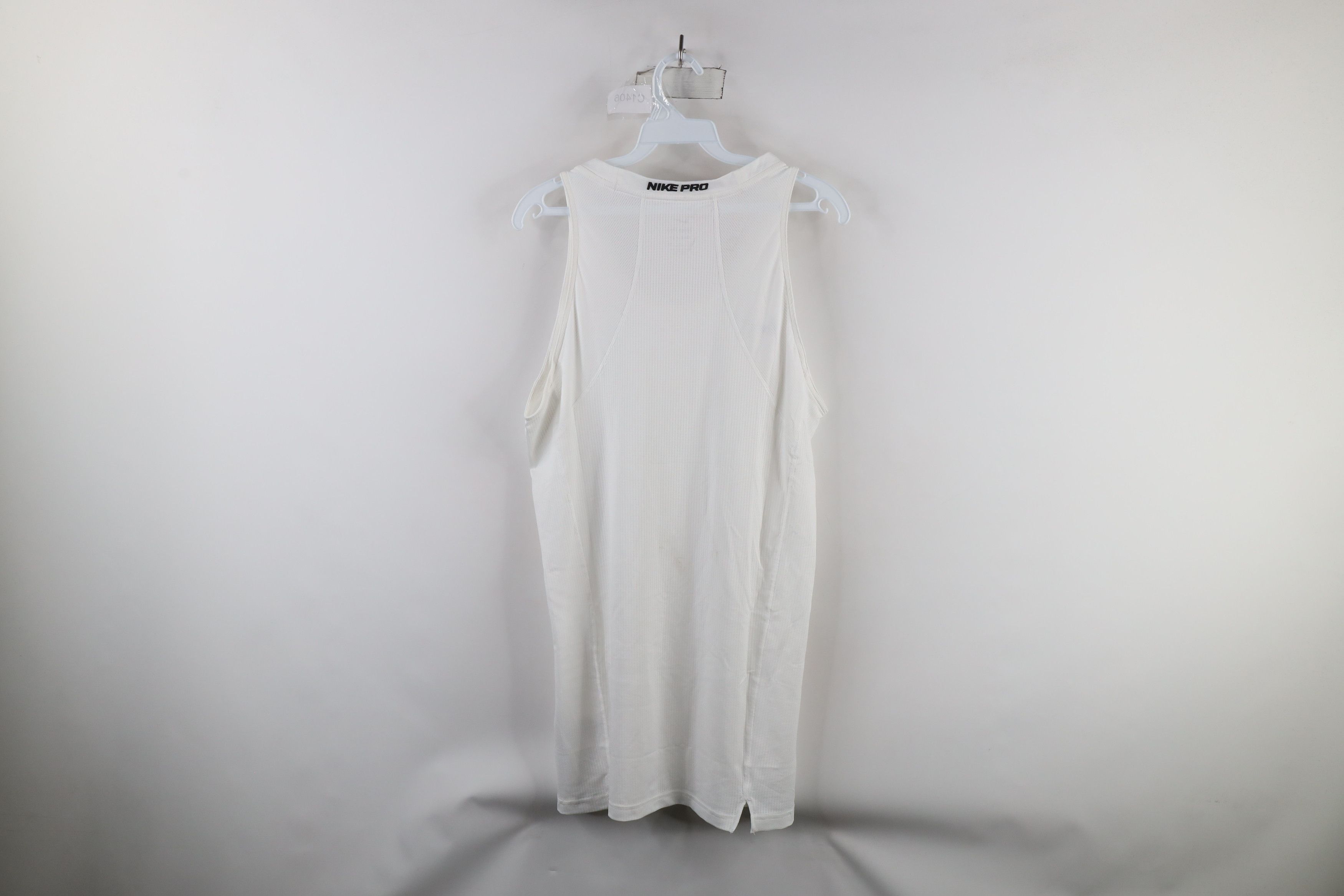 Nike × Vintage Nike Pro Issued Compression Training Tank Top T-Shirt White Size US XL / EU 56 / 4 - 13 Thumbnail