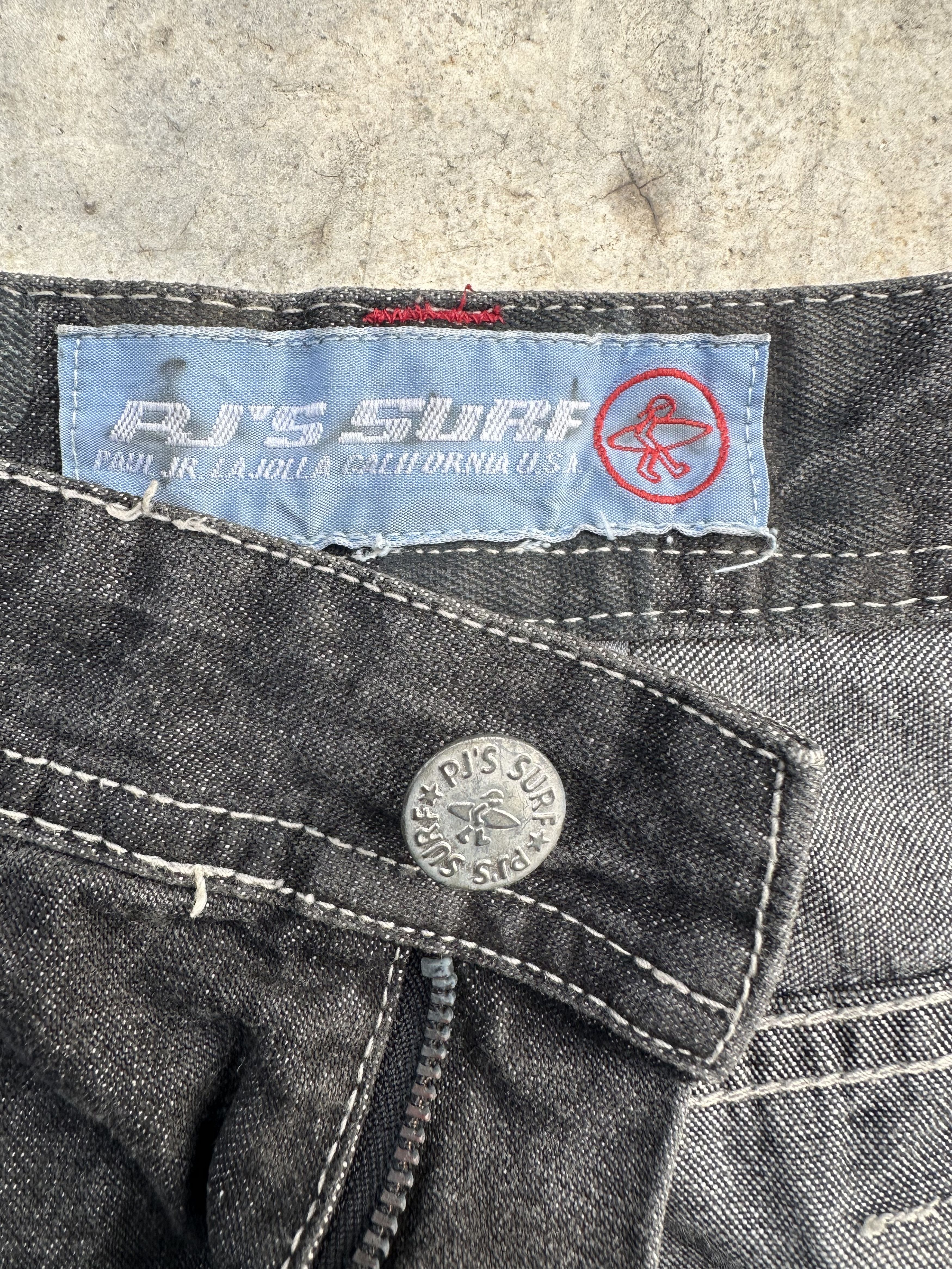 JNCO Vintage 90s Pj’s Surf Baggy Denim Multi Pocket Jeans Size US 29 - 11 Thumbnail