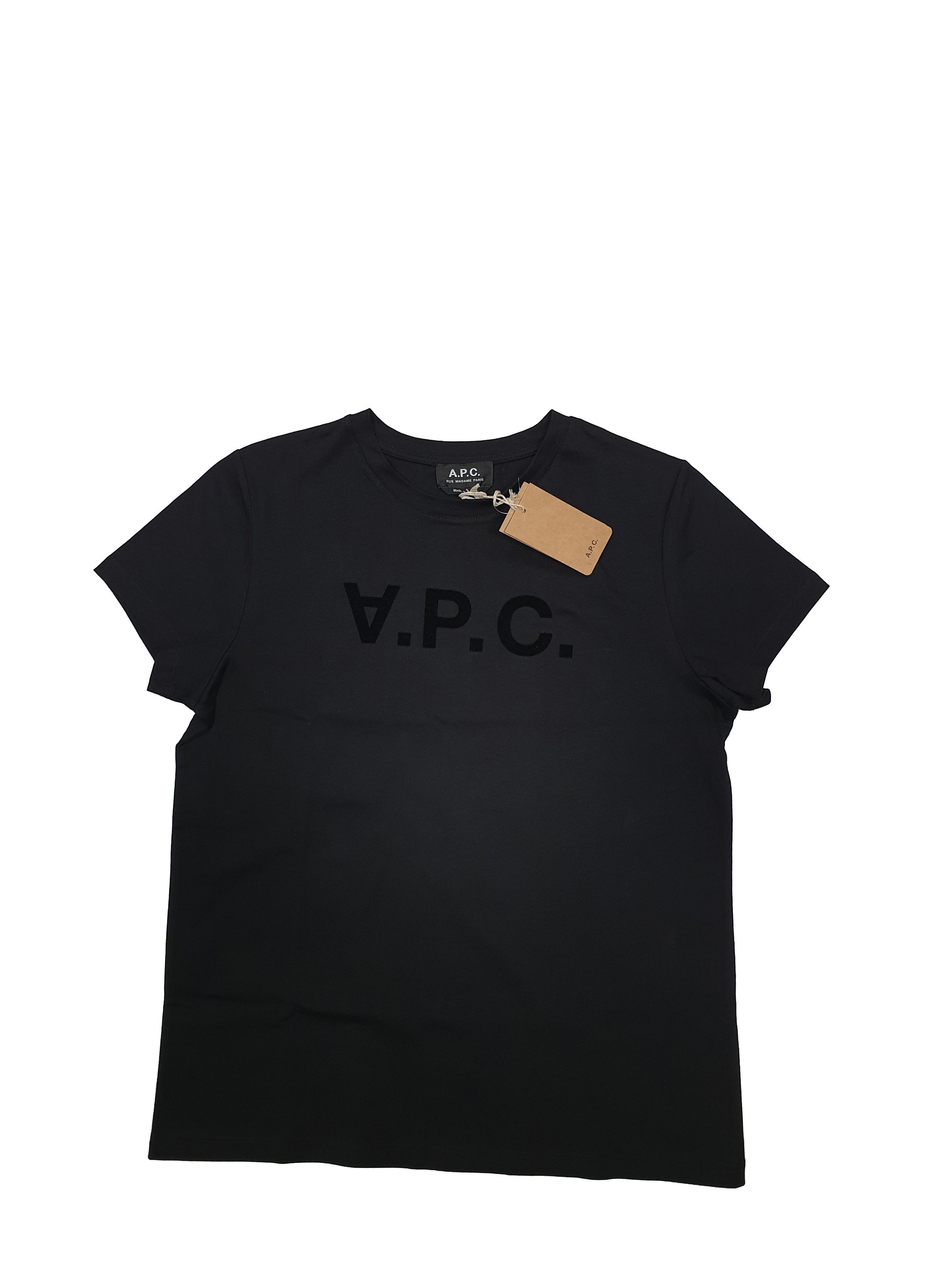 A.P.C. RUE MADAME PARIS T-SHIRT VPC COLOR NOIR Size L