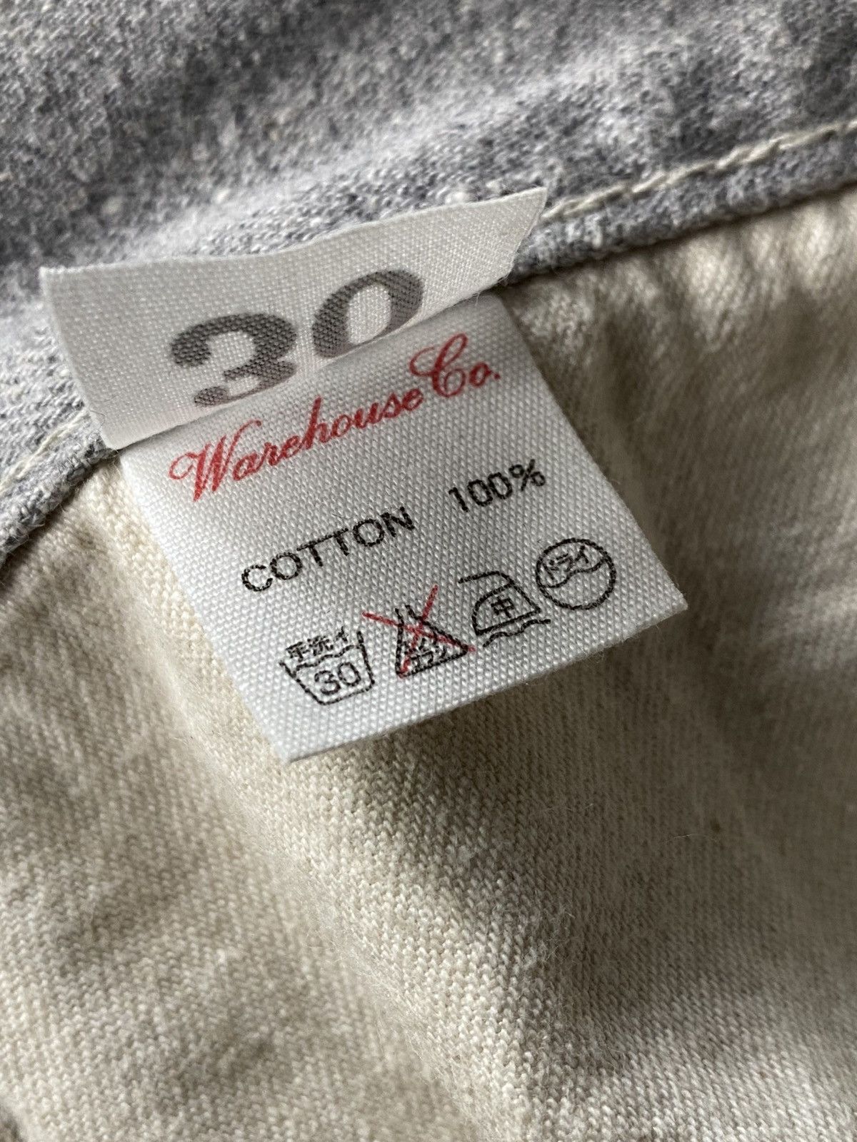 Heller's Cafe × Warehouse Heller’ Cafe Larry’s Collection Grey Selvedge Denim Pants Size US 30 / EU 46 - 6 Thumbnail