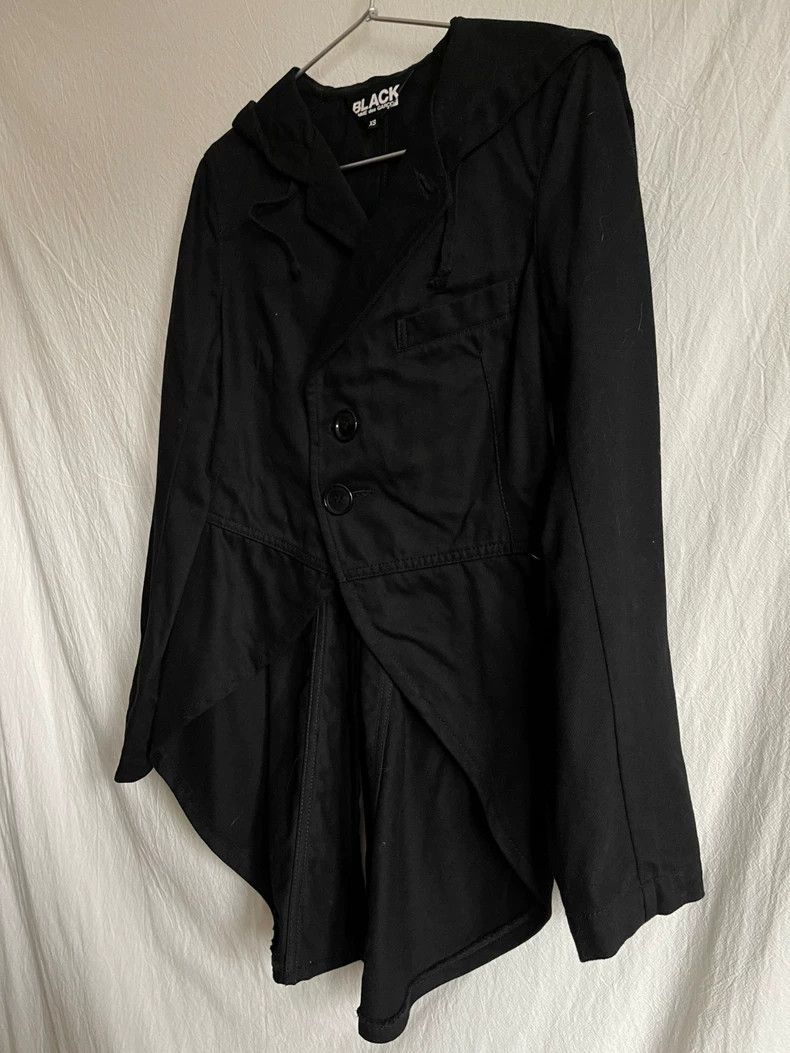 Comme des Garcons Comme des Garcons Black dovetail hooded suit jacket Size XS / US 0-2 / IT 36-38 - 5 Thumbnail