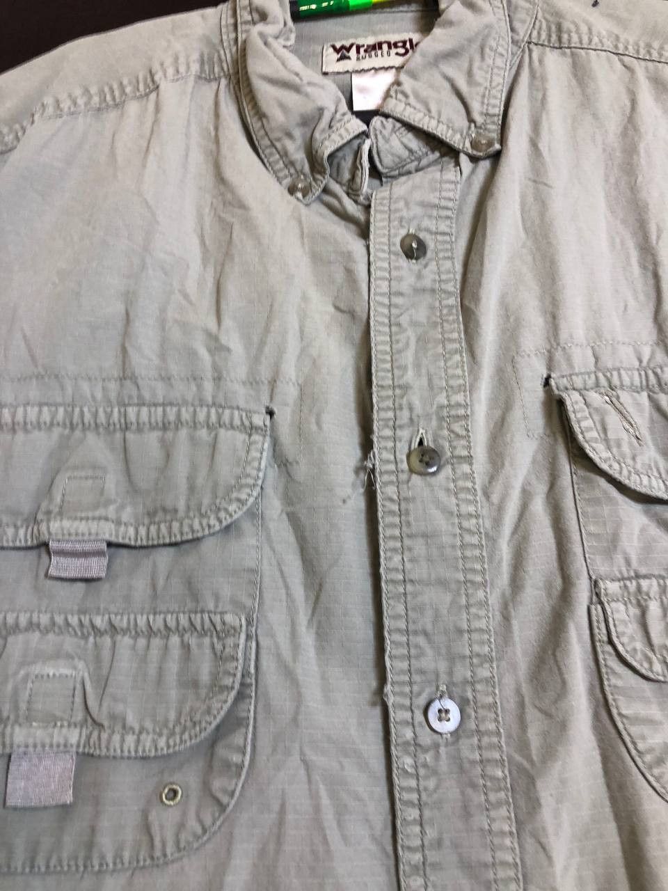 Wrangler Vintage Wrangler Men's Khaki Button-Up Shirt Short Sleeve Size US XL / EU 56 / 4 - 8 Thumbnail