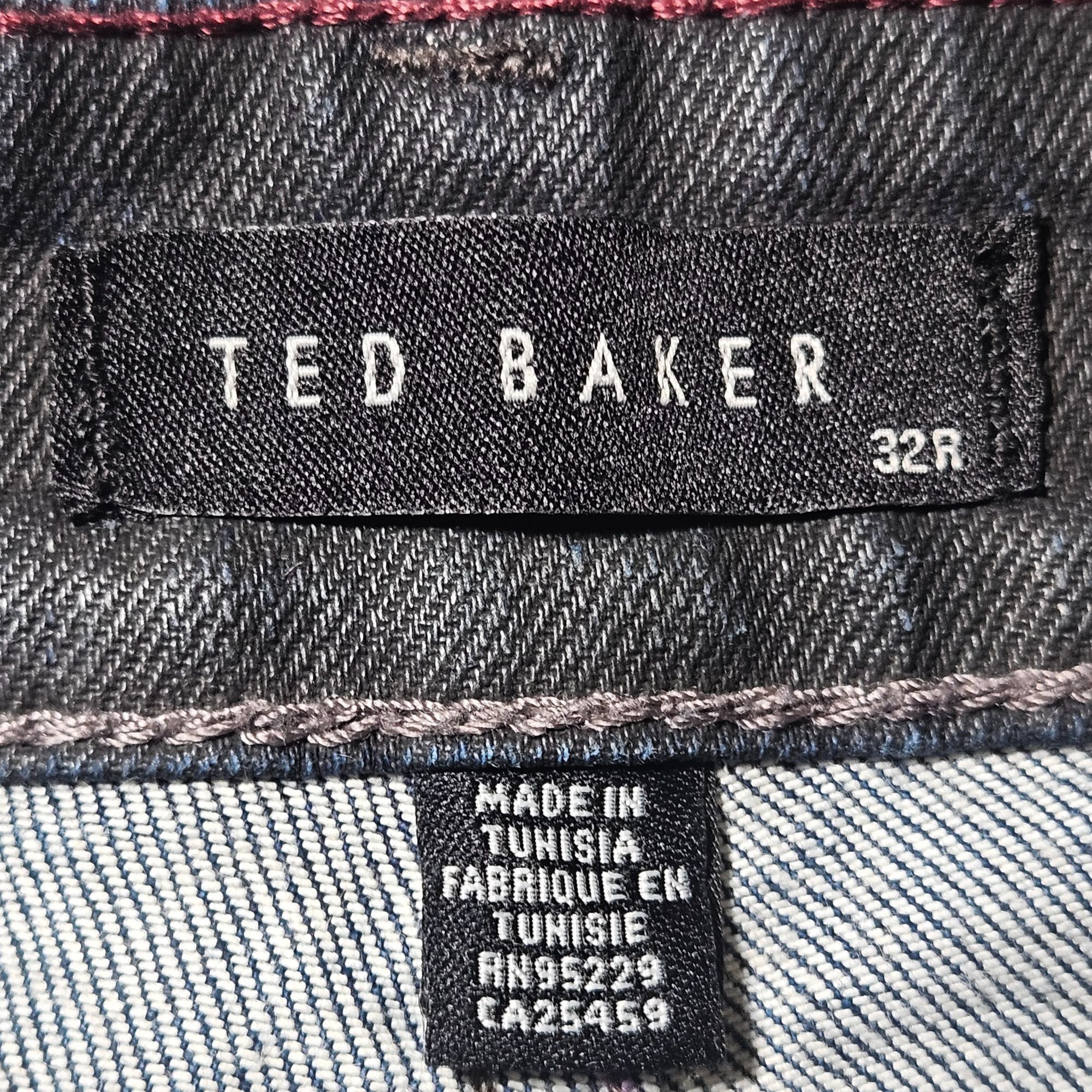 Ted Baker Ted Baker 32R Men Black Denim Jeans Straight Fit Tinned Sard Size US 32 / EU 48 - 4 Thumbnail