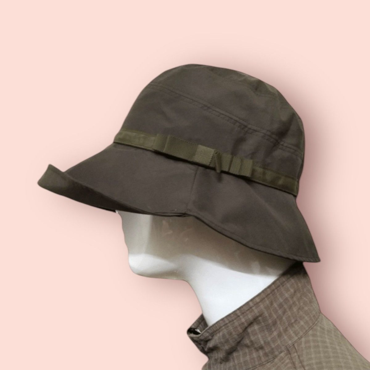 Japanese Brand VINTAGE Y2k WATER REPELLENT NYLON/POLYESTER BUCKET HAT Size ONE SIZE - 3 Thumbnail