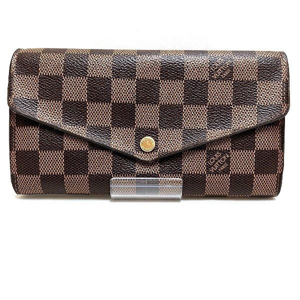 Louis Vuitton Louis Vuitton Louis Vuitton Damier Portefeuille Sarah Wallet N63209 Canvas Long Wallet N63209 in Good Condition Size ONE SIZE - 1 Thumbnail