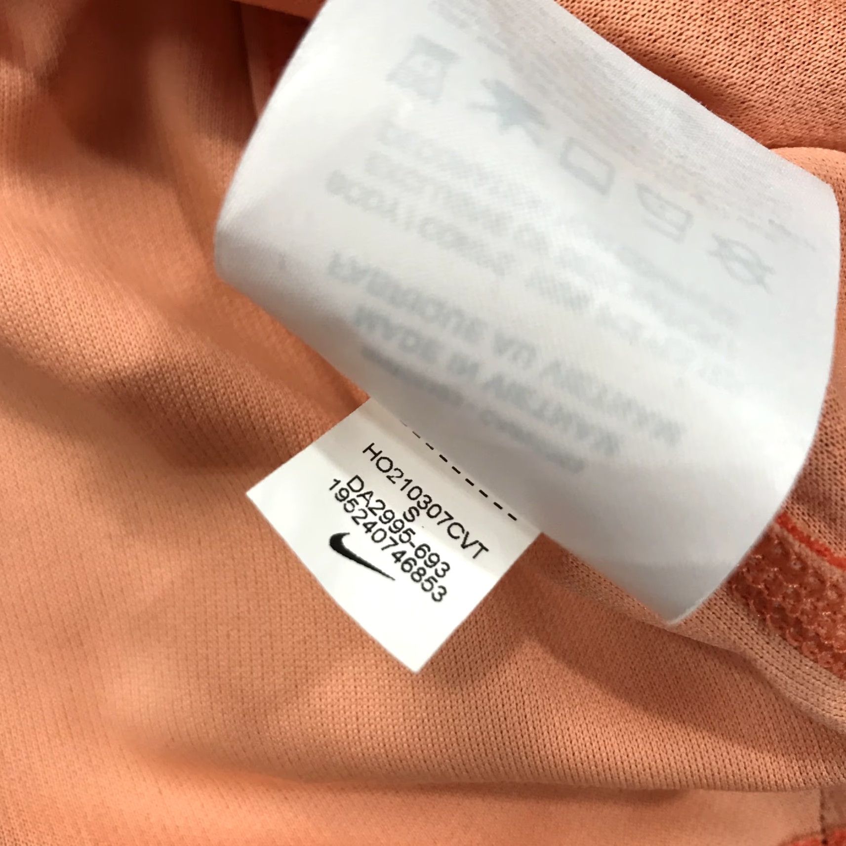 Nike Nike Golf Polo Shirt Mens Small Orange Tiger Woods Snapt Dri Fit ADV Performance Baseball? Size US S / EU 44-46 / 1 - 6 Thumbnail