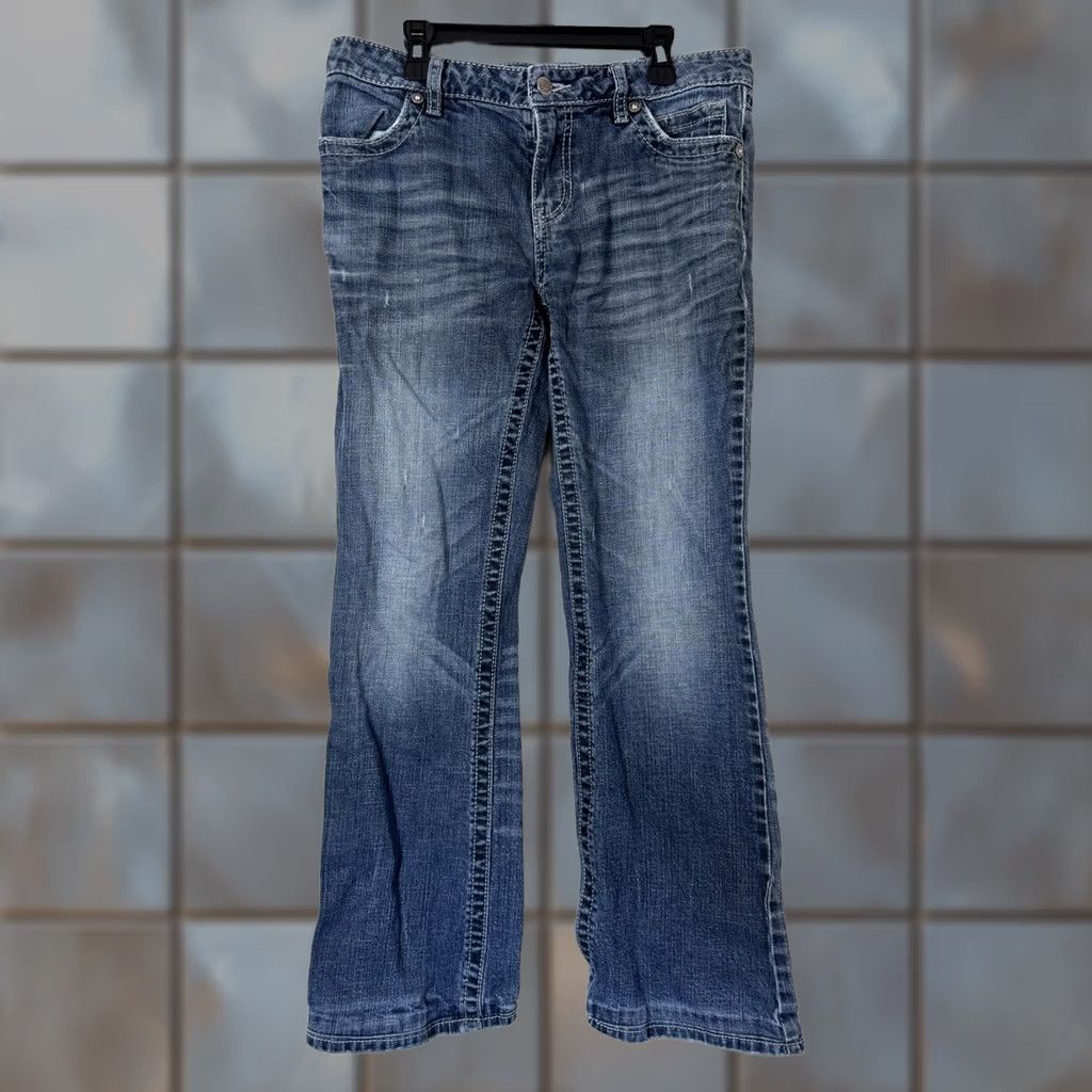 Harley Davidson Harley Davidson Womens Jeans Size 8 Bootcut Denim Biker Motorcycle Stonewashed Size 30" / US 8 / IT 44 - 1 Thumbnail
