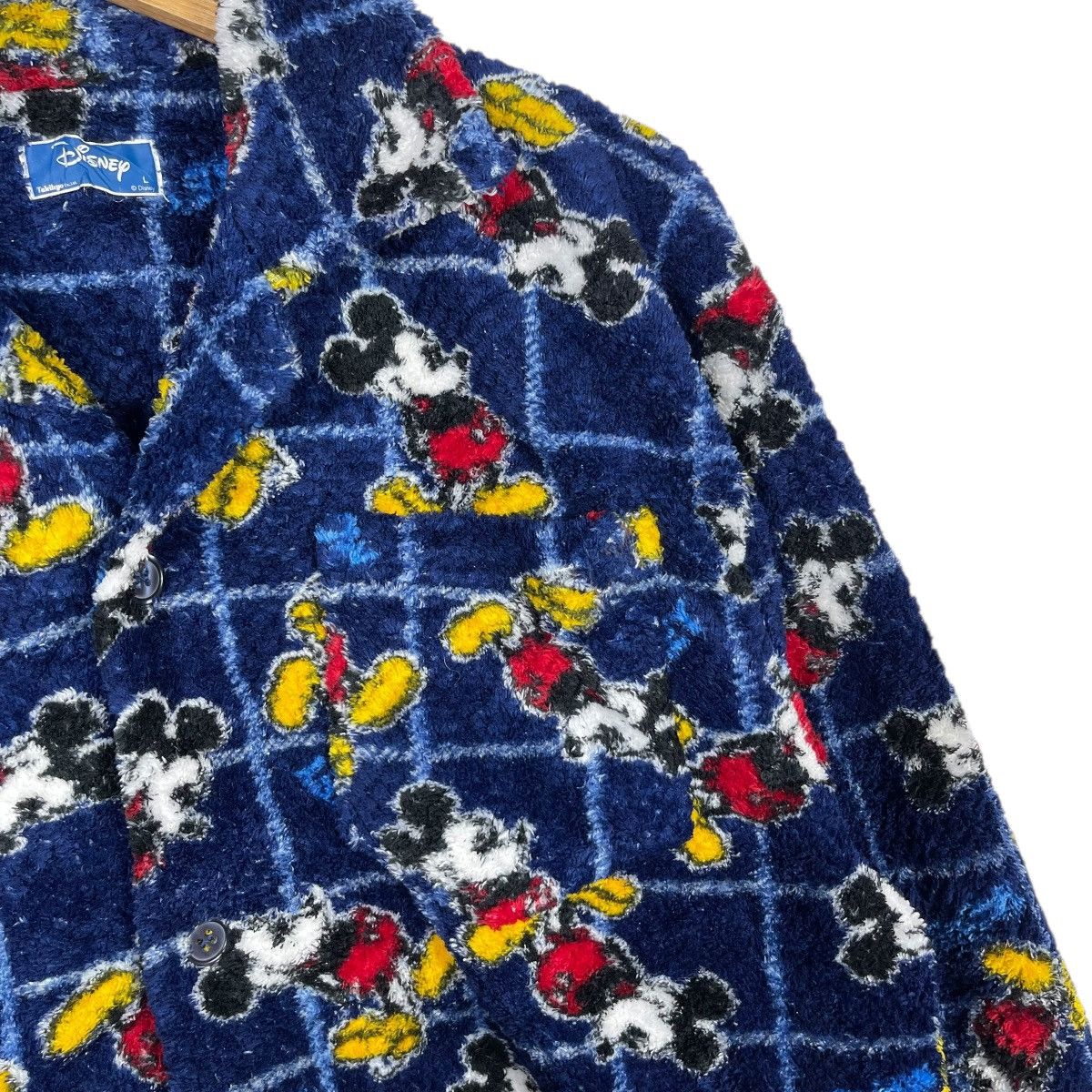 Disney Vintage Disney Mickey Mouse Fleece Jacket All Over Print Size US L / EU 52-54 / 3 - 5 Thumbnail