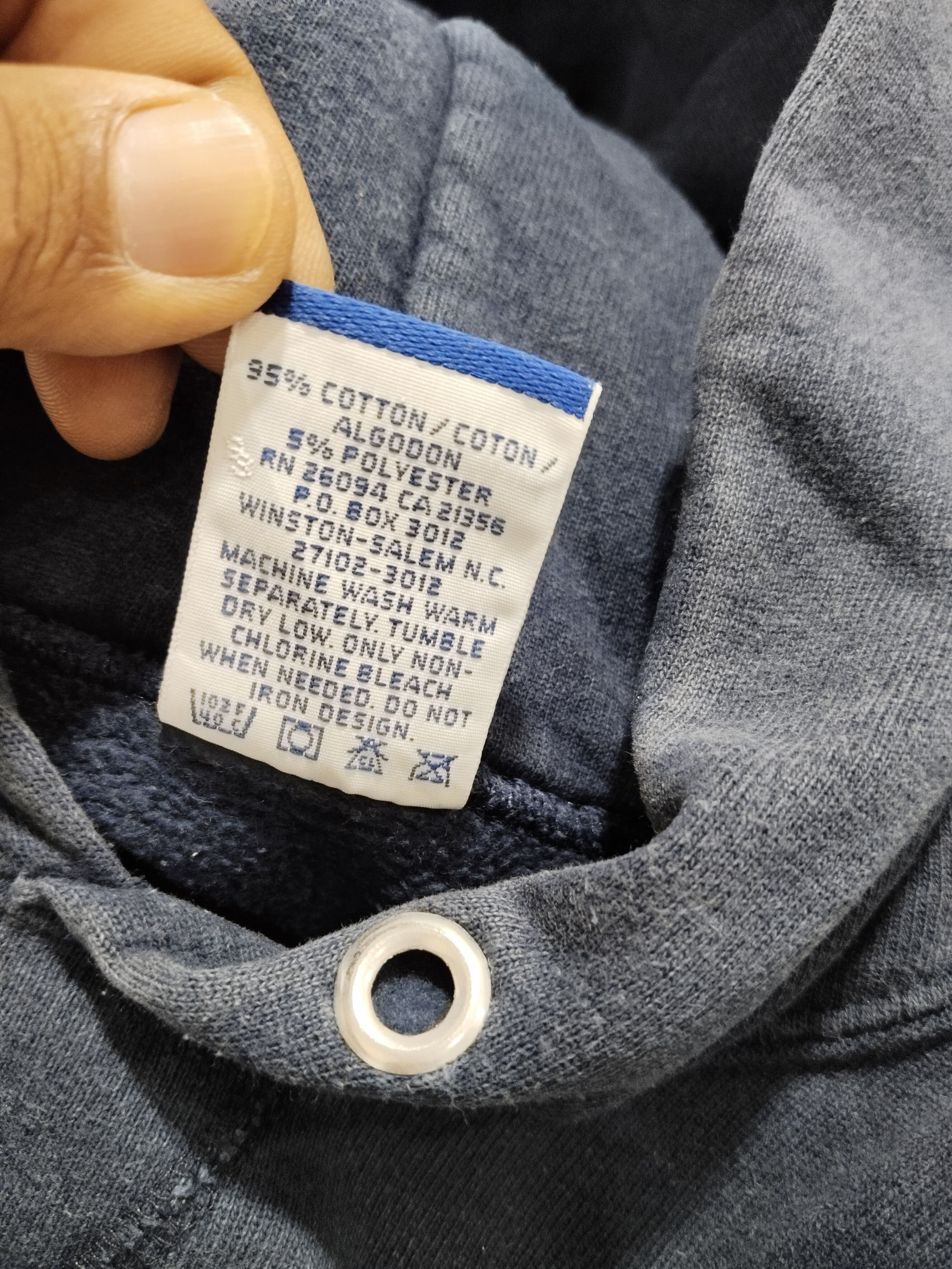Champion × Vintage Vintage late 80s Champion Embroidery Logo Hoodie Sweatshirt Size US L / EU 52-54 / 3 - 6 Thumbnail
