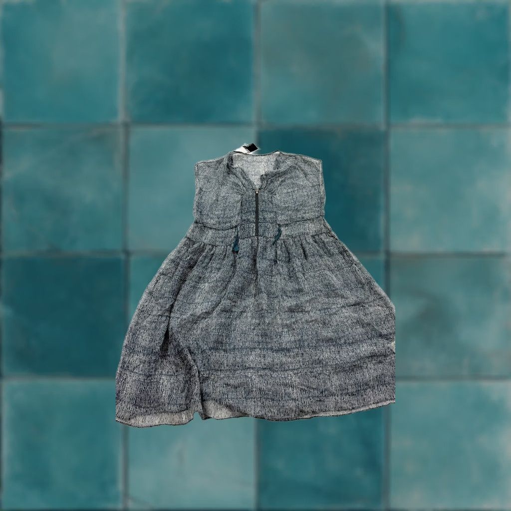 3.1 Phillip Lim 3.1 Phillip Lim Dress Womens 0 Blue White Print Silk Sleeveless Overlay Size XS / US 0-2 / IT 36-38 - 1 Thumbnail