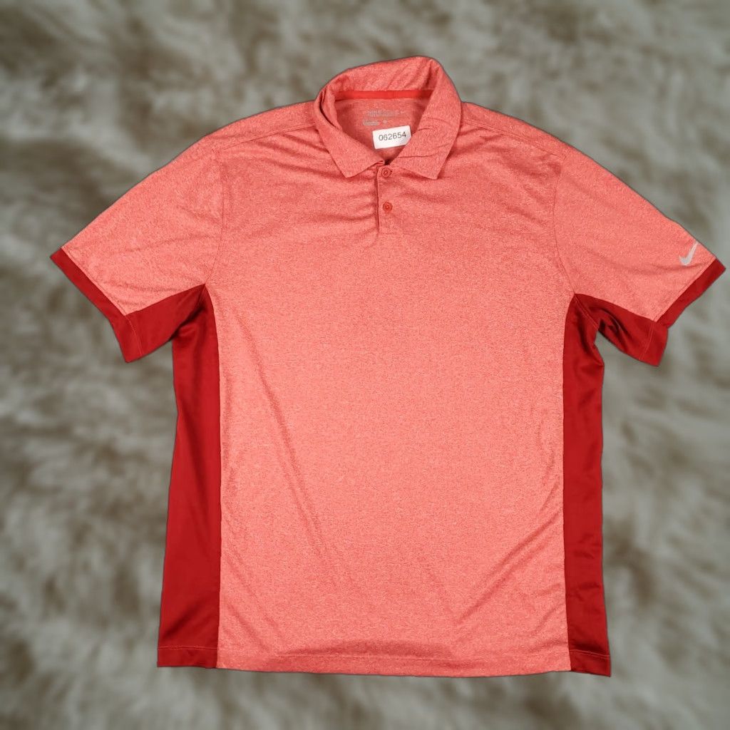 Nike Nike Polo Shirt Mens Size Large Red Swoosh Golf Casual Short Sleeve Size US L / EU 52-54 / 3 - 1 Thumbnail