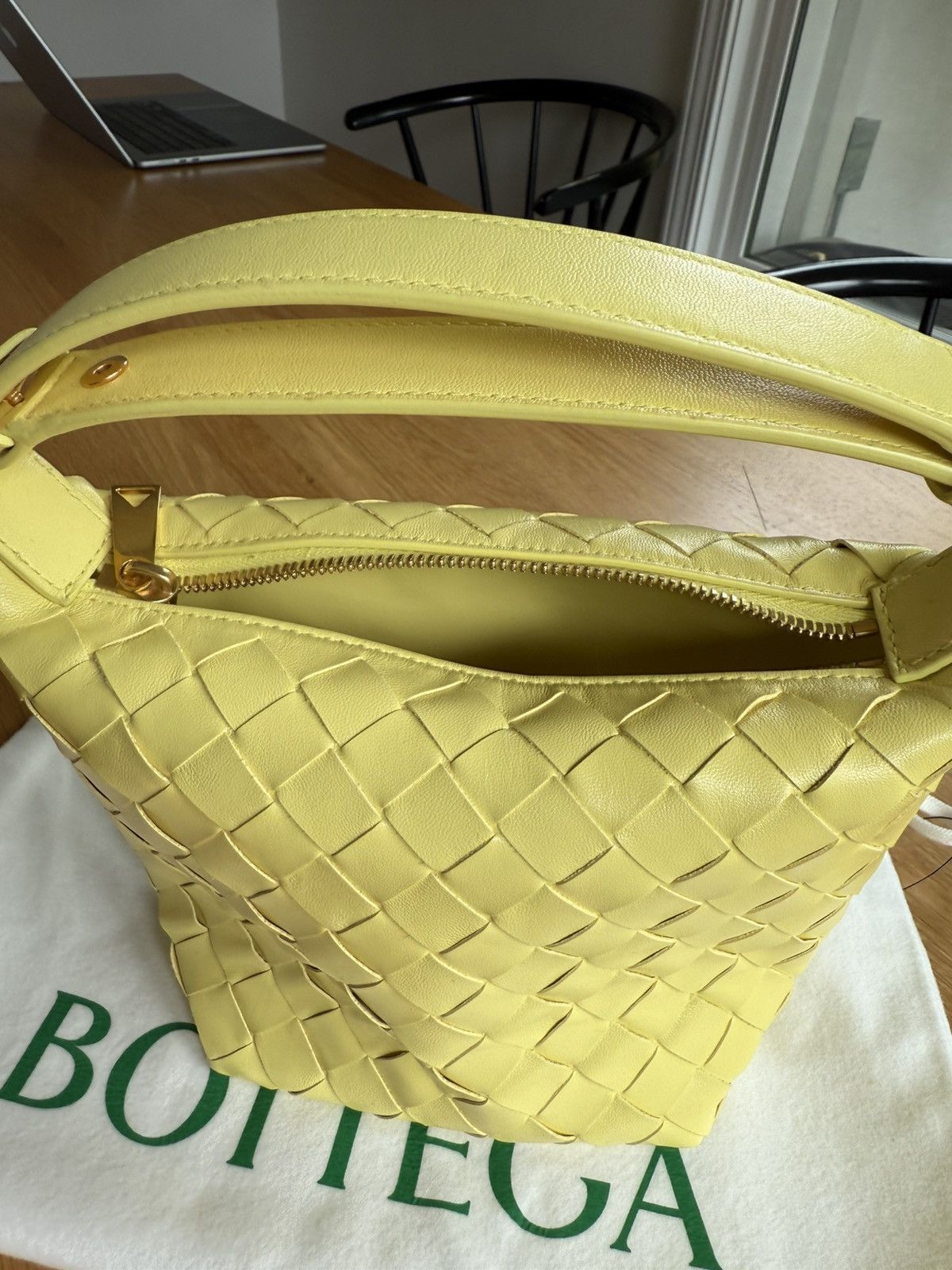 Bottega Veneta Bottega Veneta Nappa Intrecciato Mini Wallace Buttercup Size ONE SIZE - 2 Thumbnail