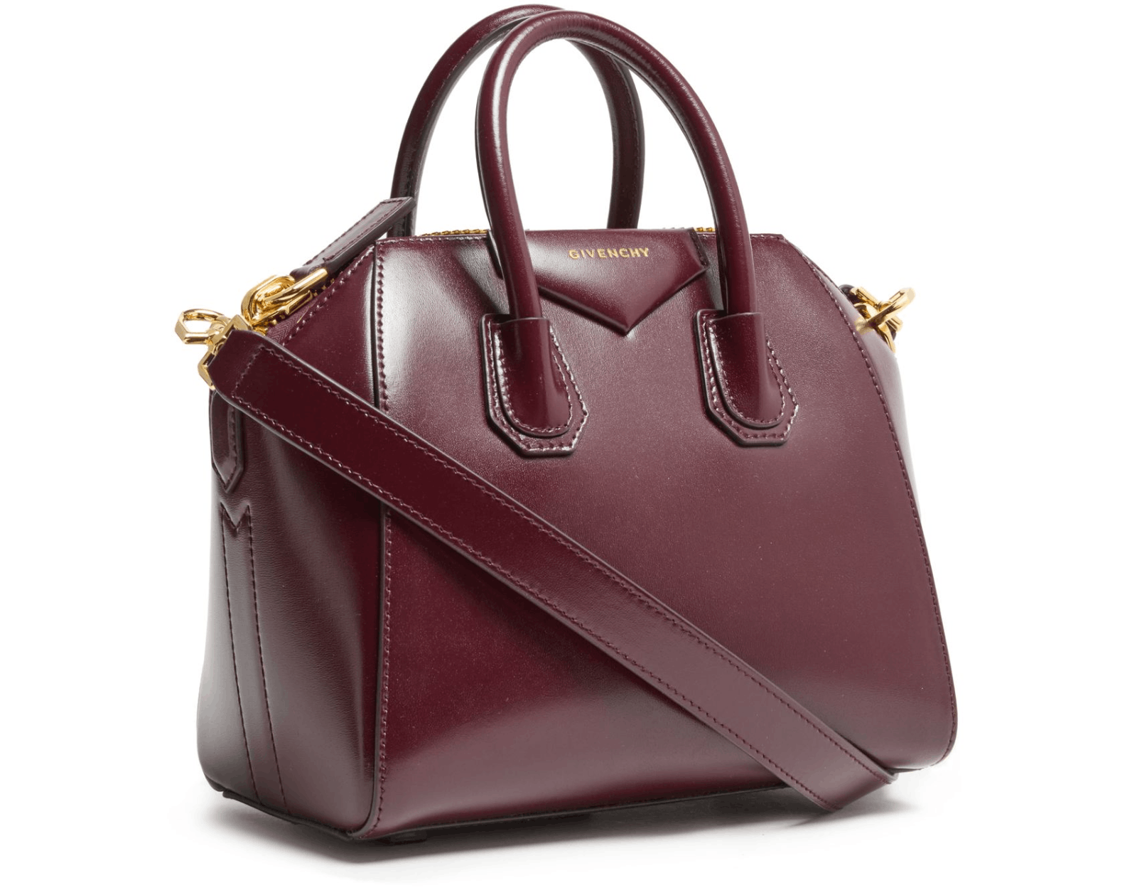 Givenchy GIVENCHY Antigona Mini Burgundy Leather Bag New Auth Size ONE SIZE - 2 Thumbnail