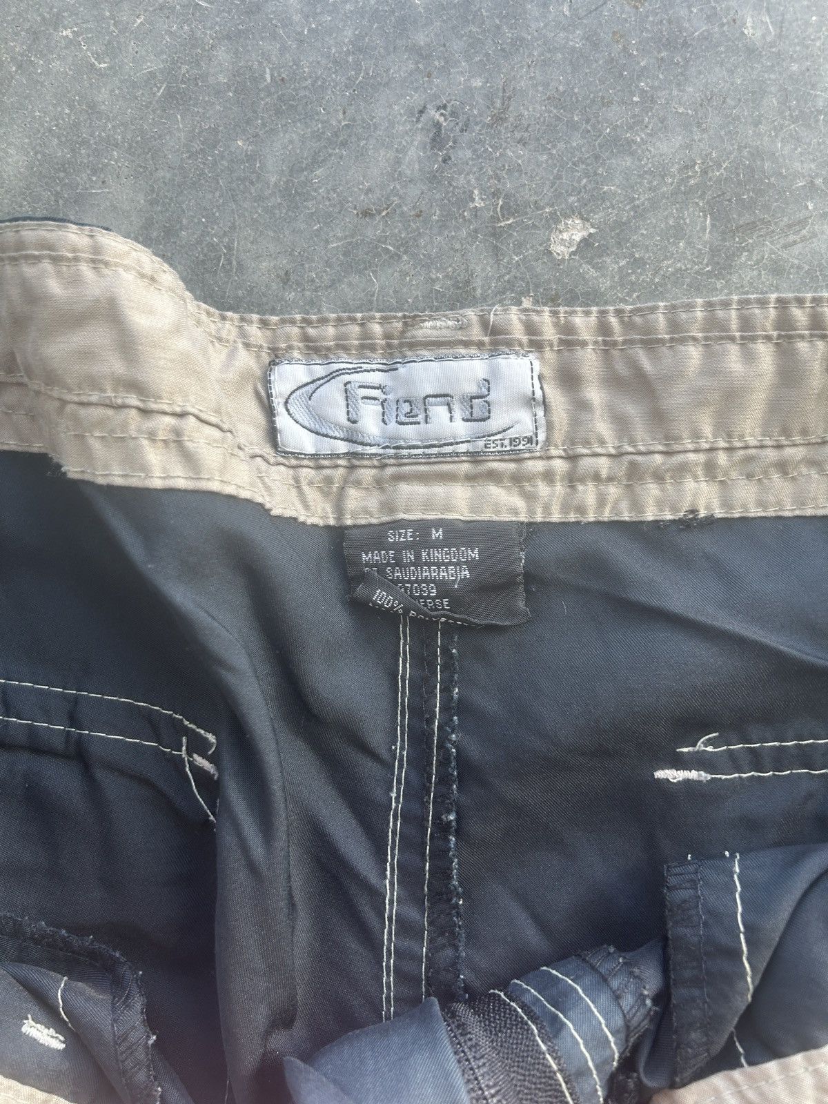 Vintage Vintage Y2K Fiend Cargo Pants Ganesha Embroidered Om Size US 35 - 9 Thumbnail