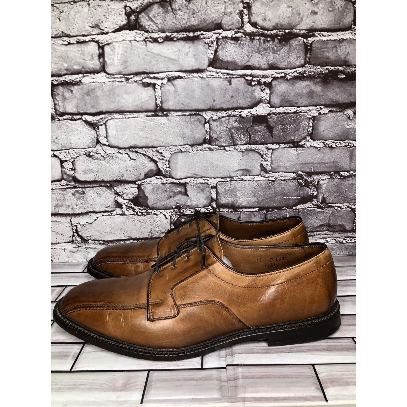 Allen Edmonds Allen Edmonds Dawson Brown Leather Derby Blucher Bicycle Dre Size US 13 / EU 46 - 3 Thumbnail