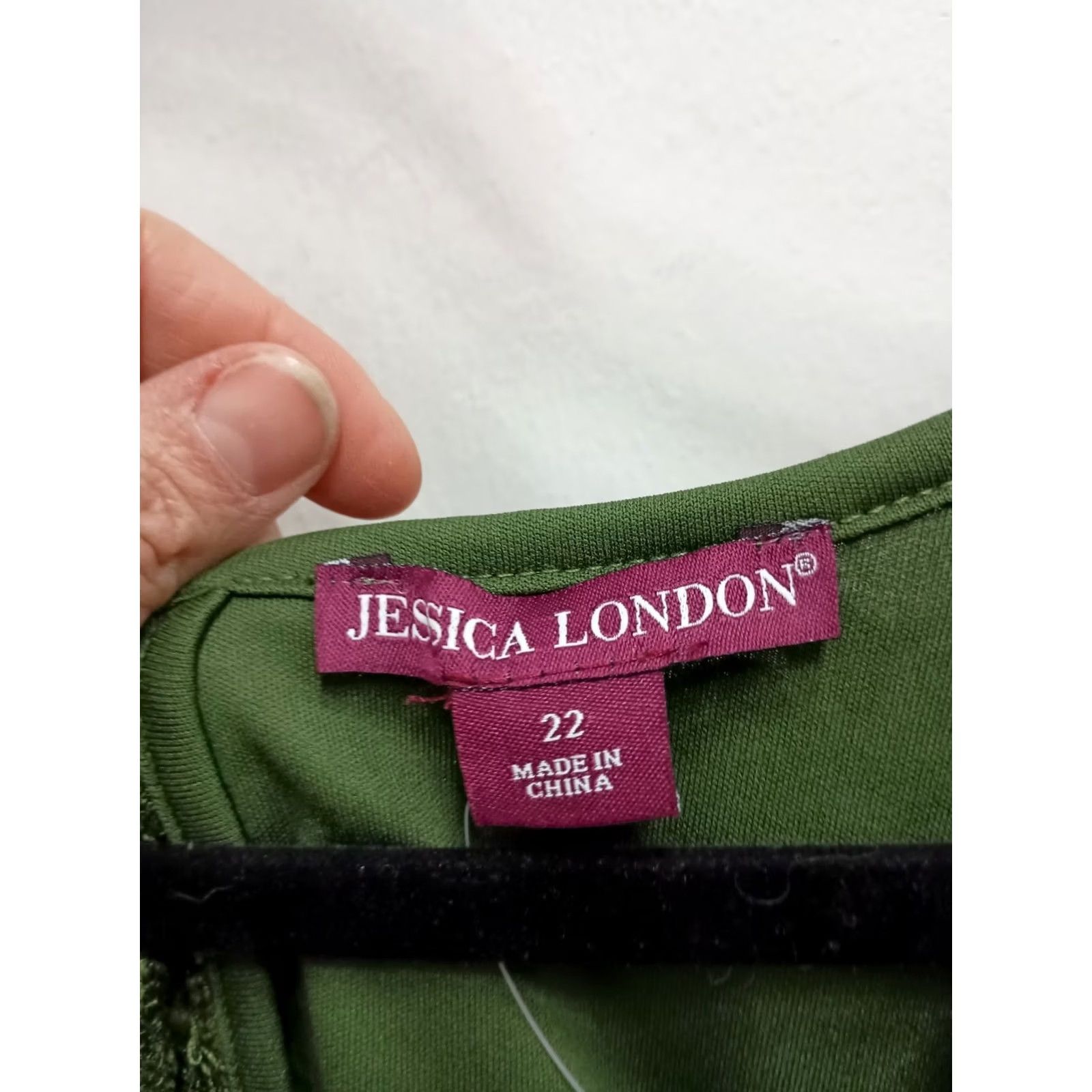 Vintage Jessica London Top Size 22 Green Lace Peplum Romantic Garden Fairy Womens Size 3XL / US 20-22 - 5 Thumbnail