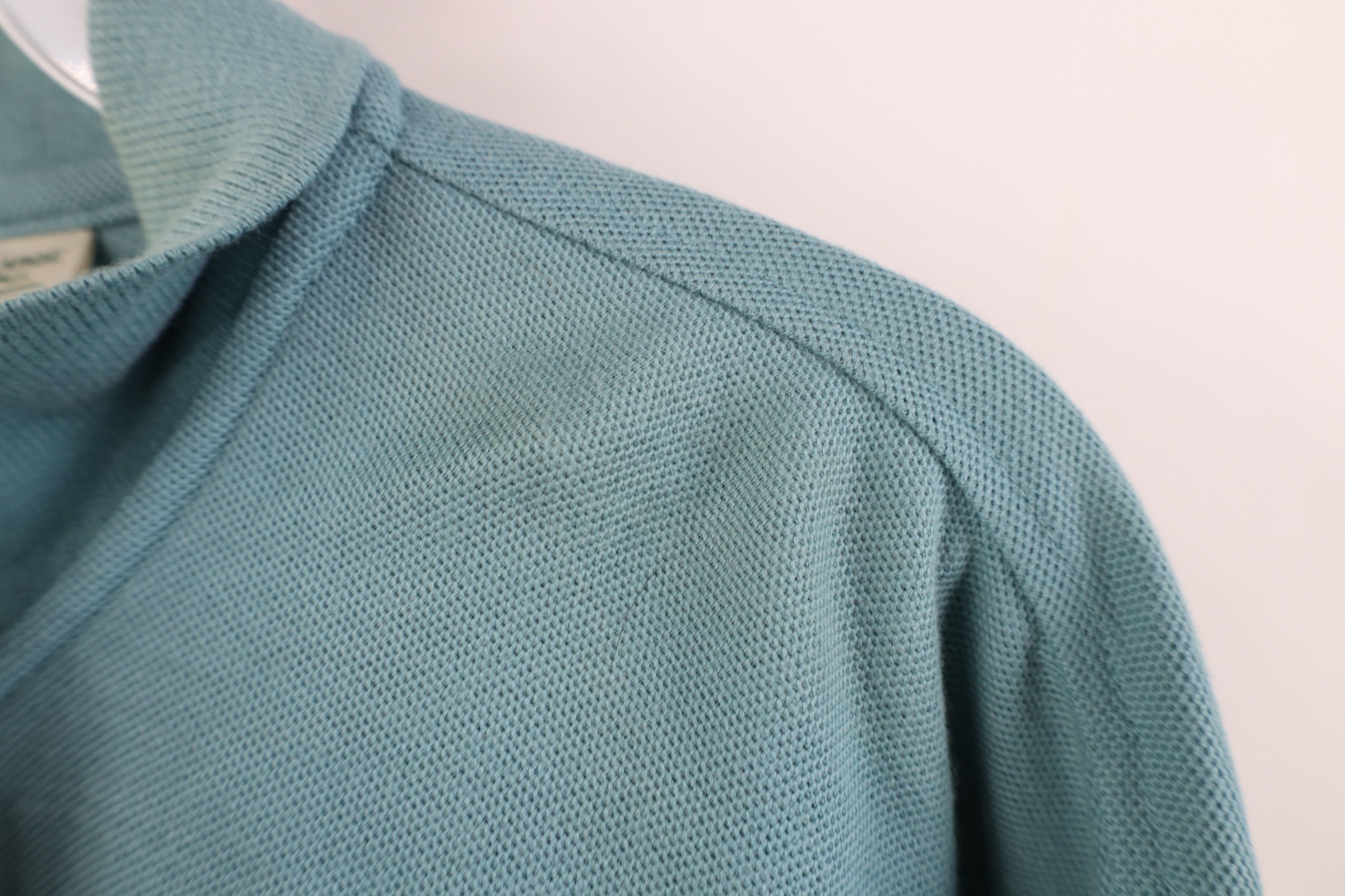 L.L. Bean Vintage 90s LL Bean Thermal Knit Long Sleeve Polo Teal USA Size US XL / EU 56 / 4 - 9 Thumbnail