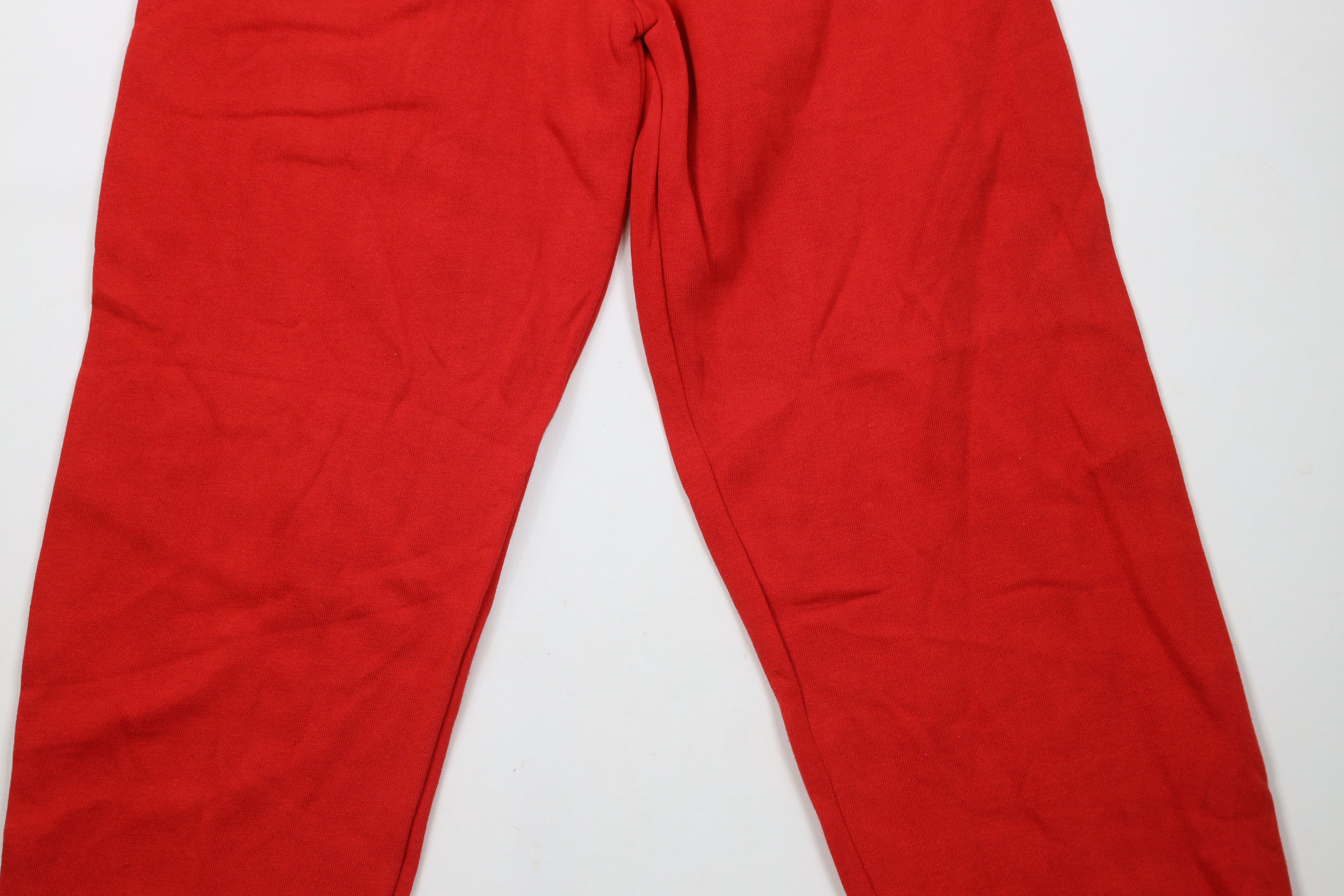 Vintage Deadstock Vintage 90s Streetwear Sweatpants Joggers Red USA Size US 38 / EU 54 - 3 Thumbnail