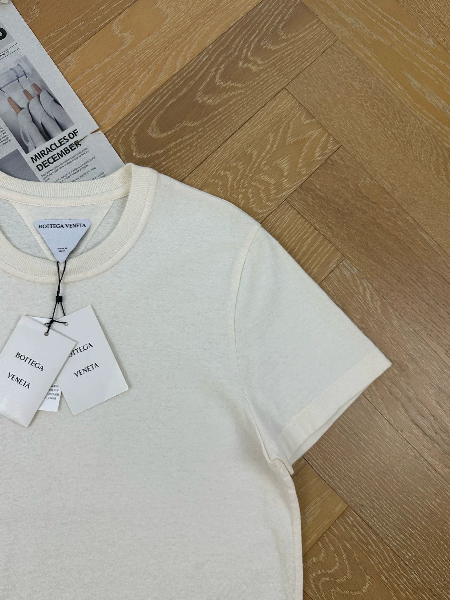 Bottega Veneta BV women's white crewneck short sleeve tee size S Size S / US 4 / IT 40 - 5 Thumbnail