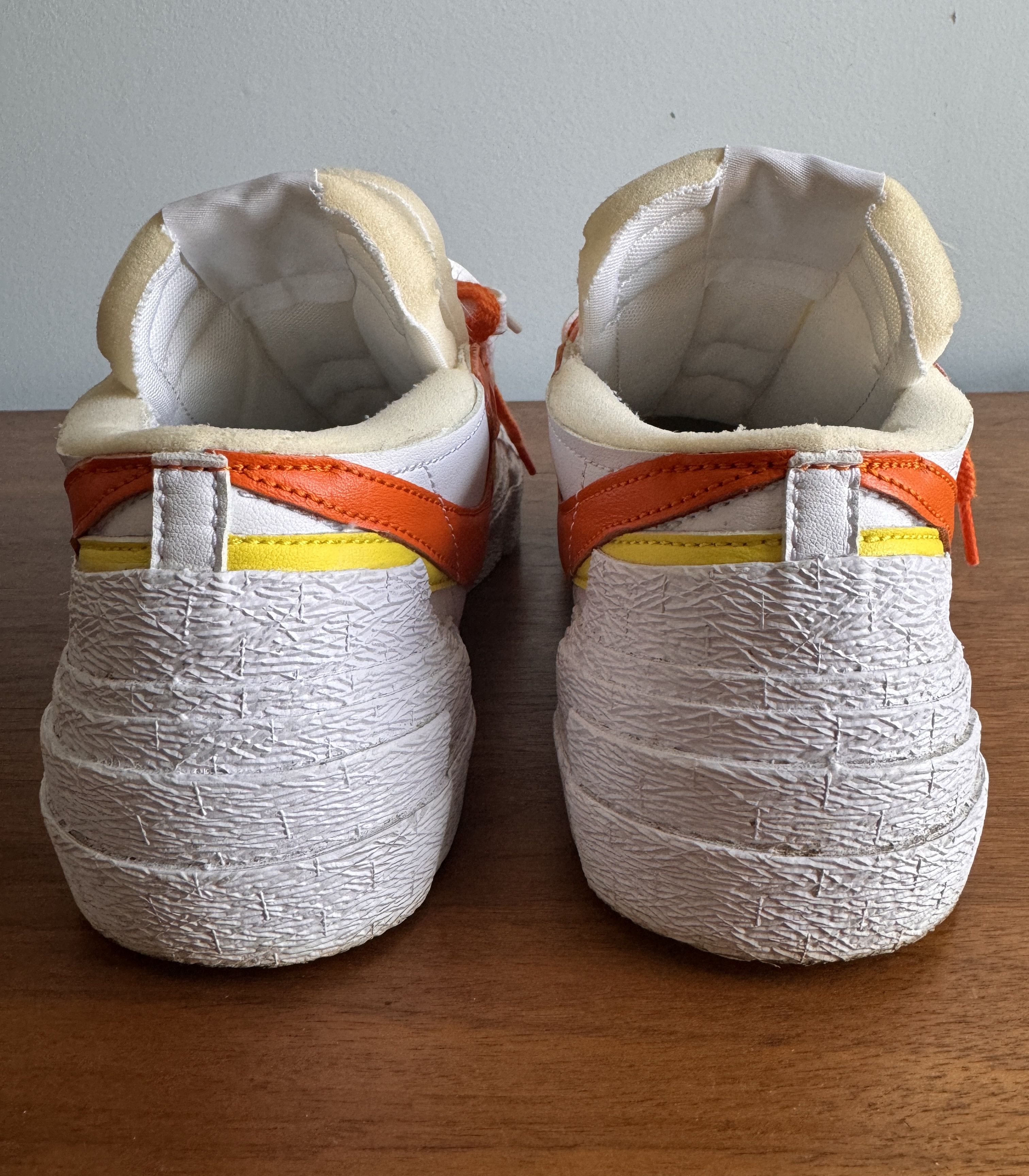 Nike × Sacai Nike x Sacai blazer low “white magma orange” Size US 7.5 / EU 40-41 - 6 Thumbnail