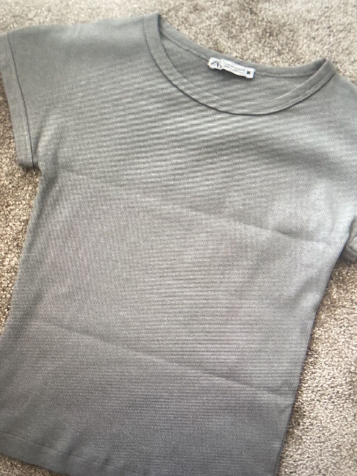 Zara Grey t shirt Size S / US 4 / IT 40 - 1 Thumbnail