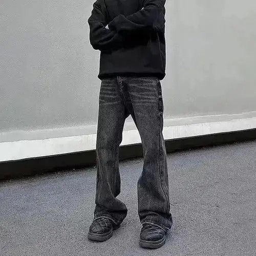 Japanese Brand × Jean Black Opium Stacked Denim Jeans Size US 32 / EU 48 - 1 Thumbnail