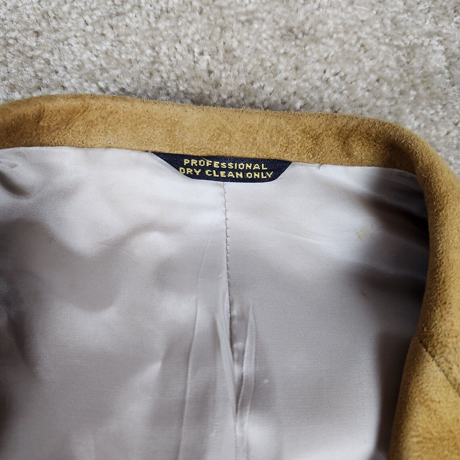 Corbin Corbin Vtg 70s USA Men Tan Lambskin Suede Blazer Coat Jacket Size US S / EU 44-46 / 1 - 3 Thumbnail