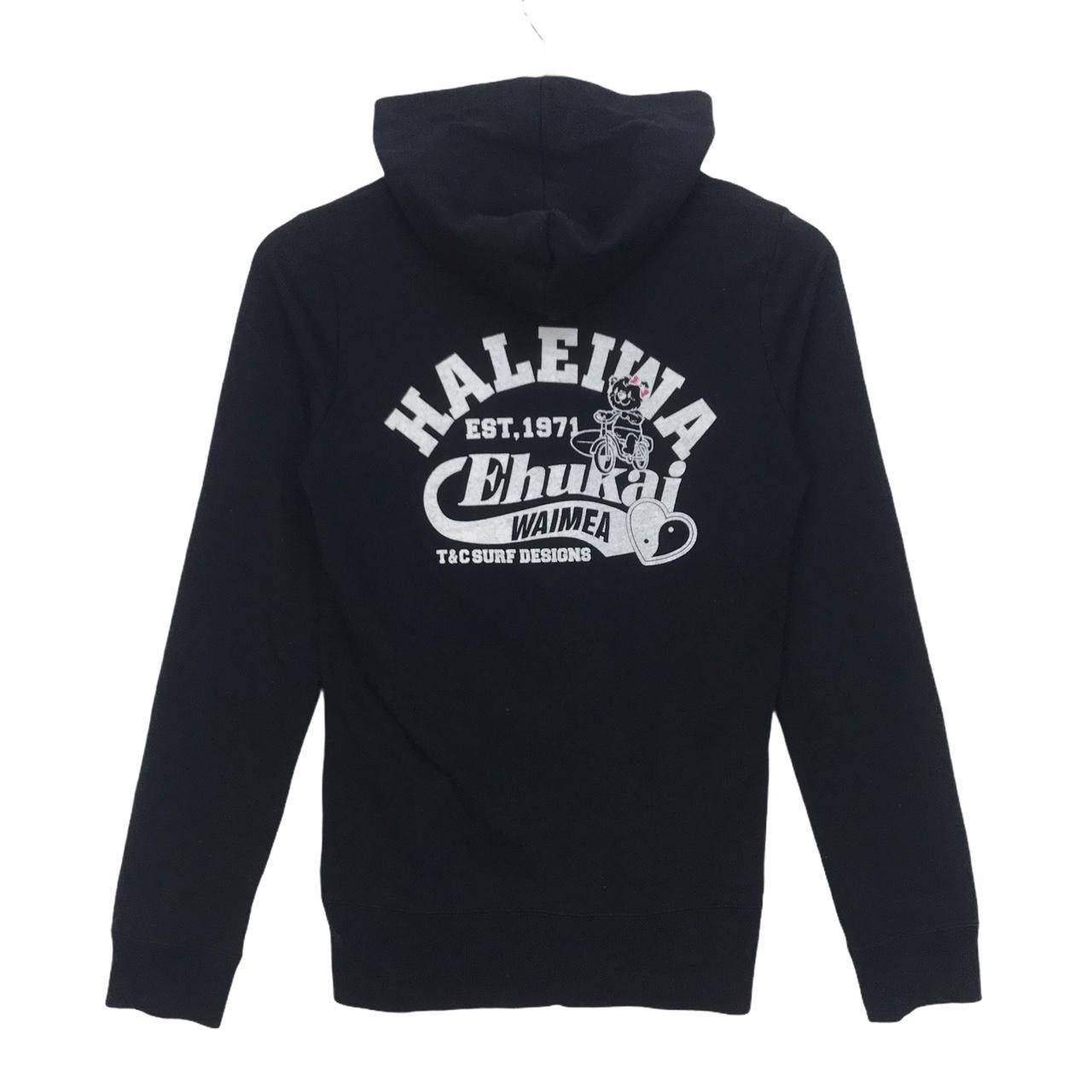 Vintage Vtg T&C Surf Designs Hoodie Sweater Spell Out Haleiwa Ehukai Size M / US 6-8 / IT 42-44 - 1 Thumbnail