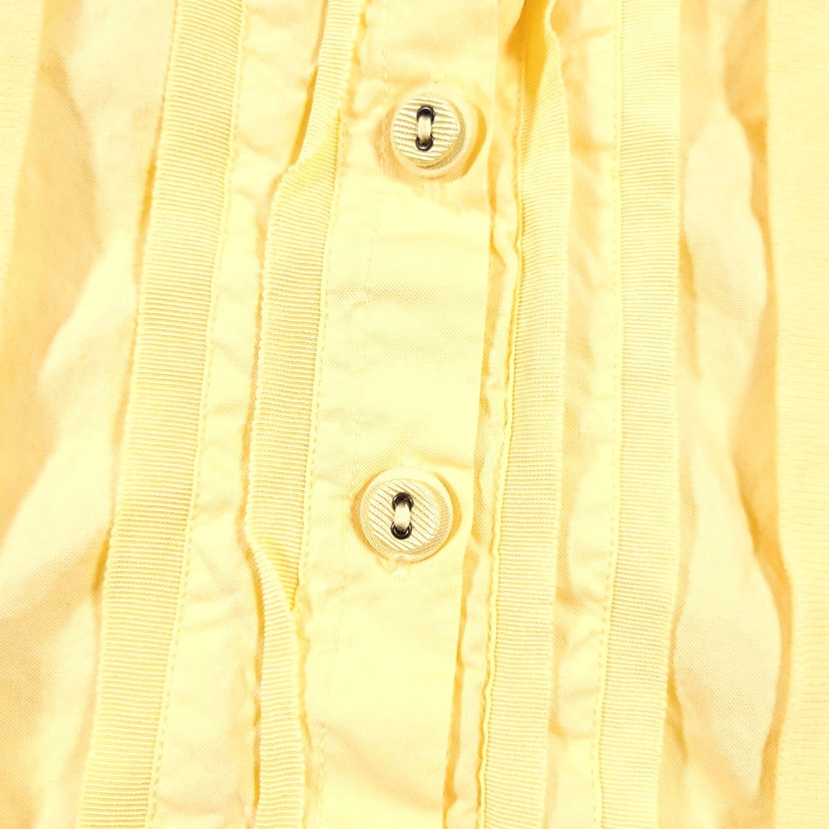 Vintage VINTAGE Foxcroft Knit Button-Up Cardigan Sweater Collar Shirt Women's Med Yellow Ribbed Size M / US 6-8 / IT 42-44 - 6 Thumbnail