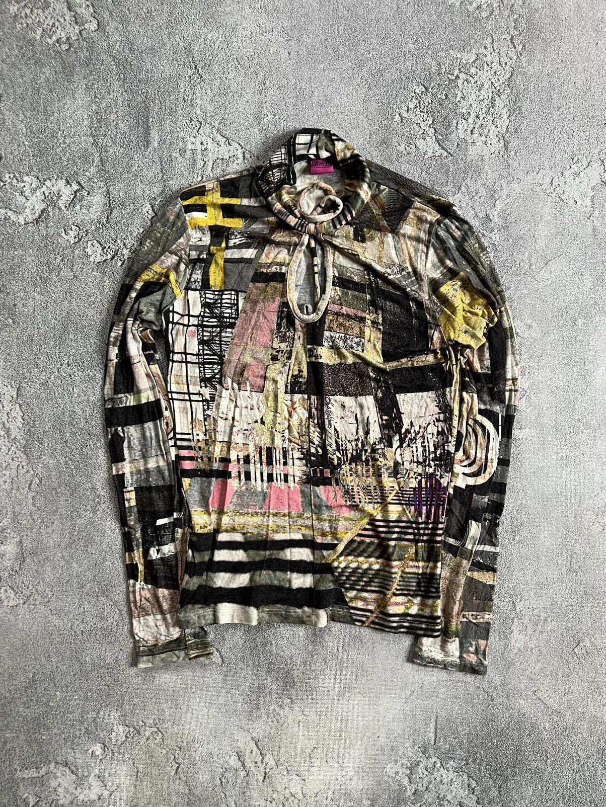 Jean Paul Gaultier Save The Queen All Printed Long Sleeve M Top Blouse Gaultier Size M / US 6-8 / IT 42-44 - 2 Thumbnail