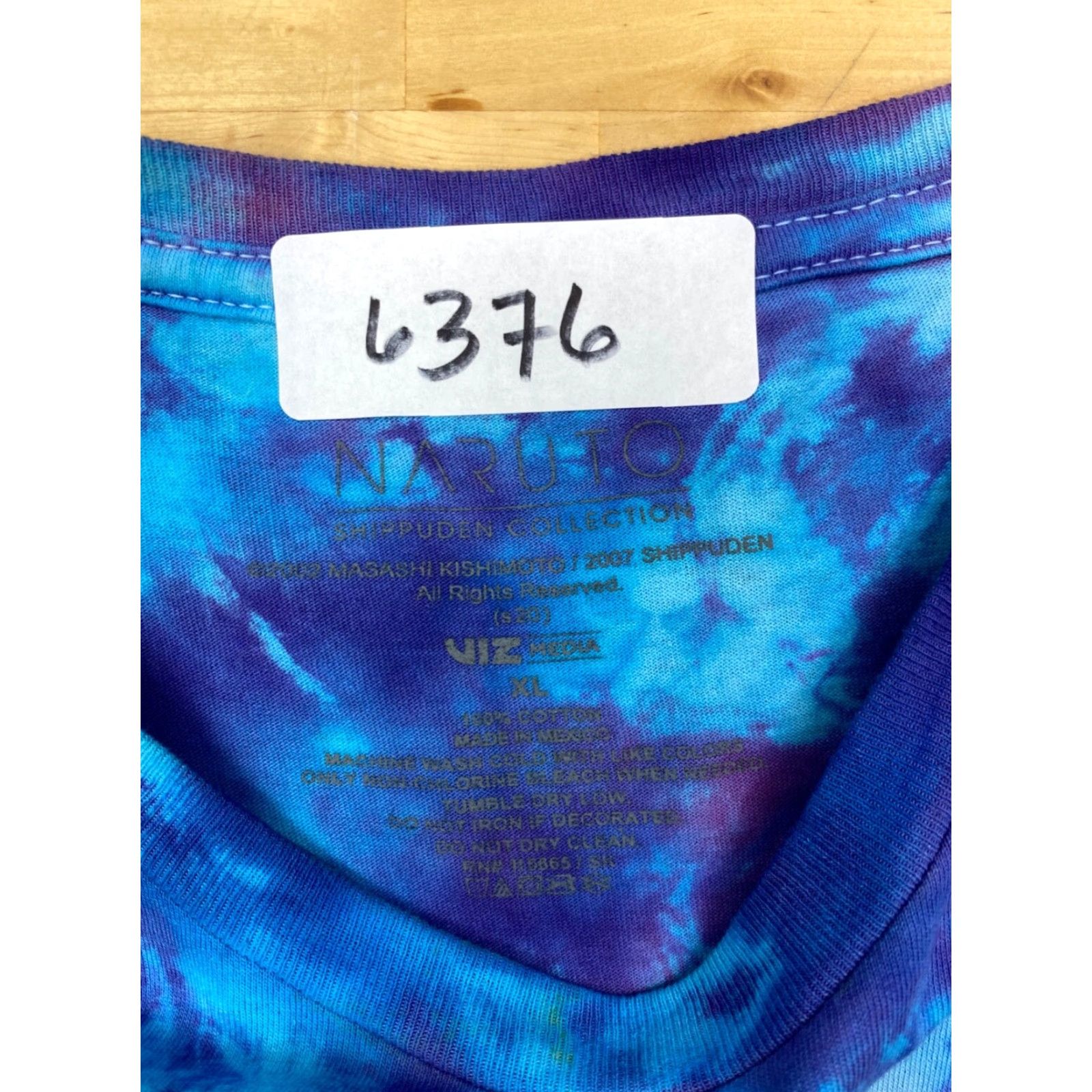 Vintage Naruto T Shirt XL Blue Purple Tie Dye Anime Short Sleeve Mens Size US XL / EU 56 / 4 - 4 Thumbnail