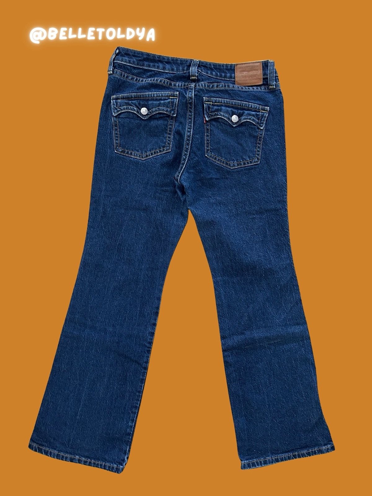 Levi's Levi’s Naughtiest Bootcut Jeans Flared Low Waist Size 31" - 6 Thumbnail