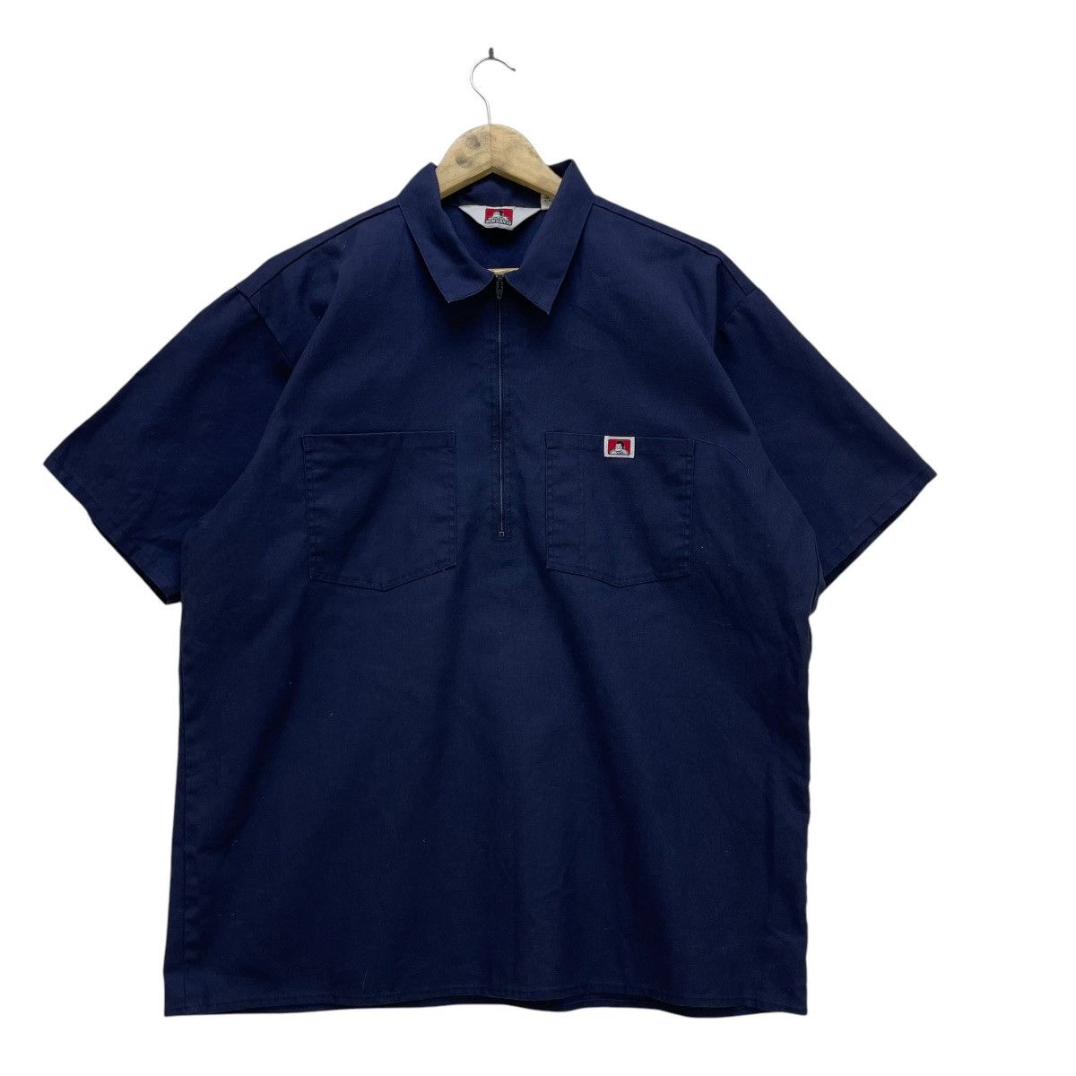 Ben Davis × Dickies 💥Vintage Ben Davis Half Zipper Dual Pocket Jacket Talon Zip Size US L / EU 52-54 / 3 - 1 Thumbnail