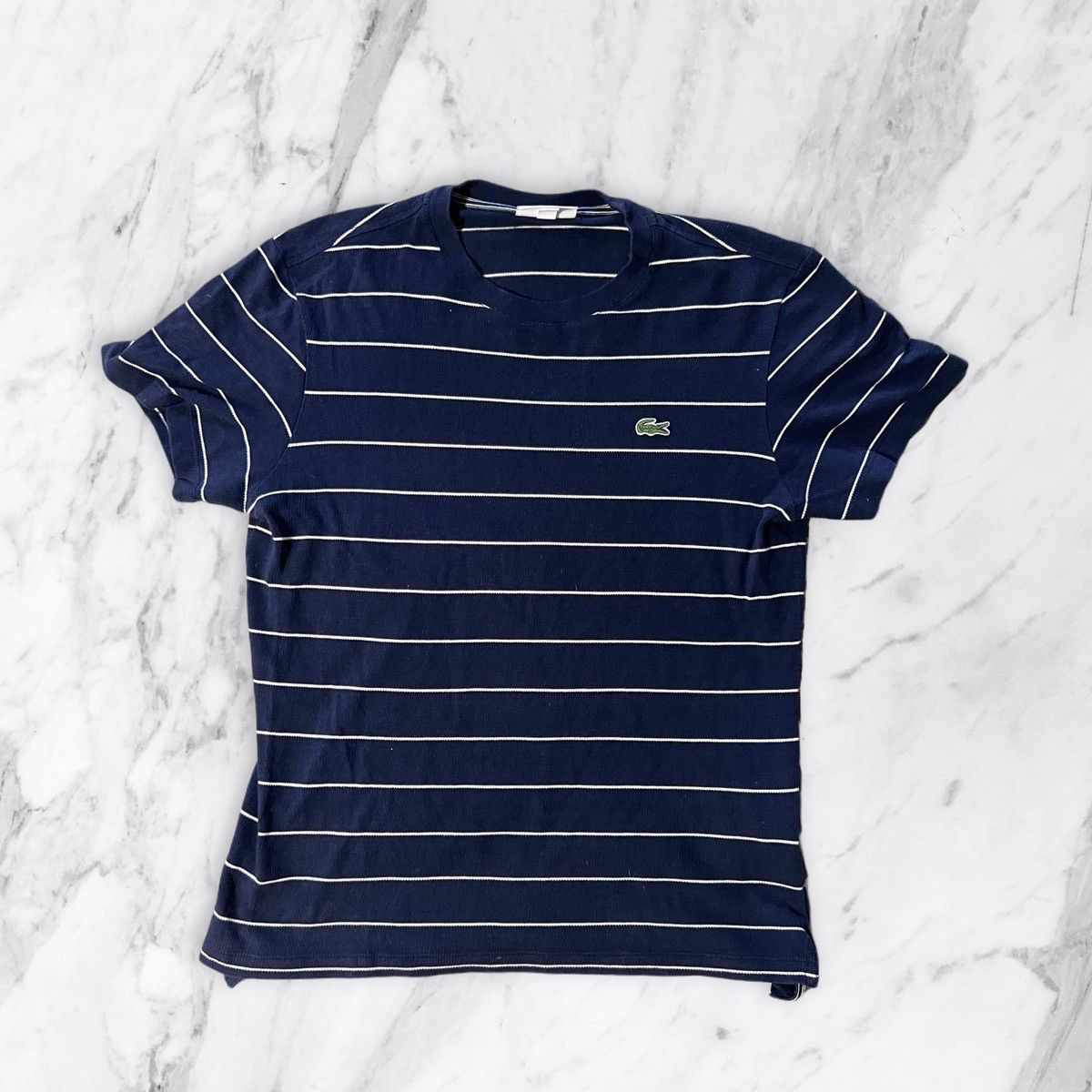 Lacoste Lacoste Blue Striped Shirt Size US M / EU 48-50 / 2 - 1 Thumbnail