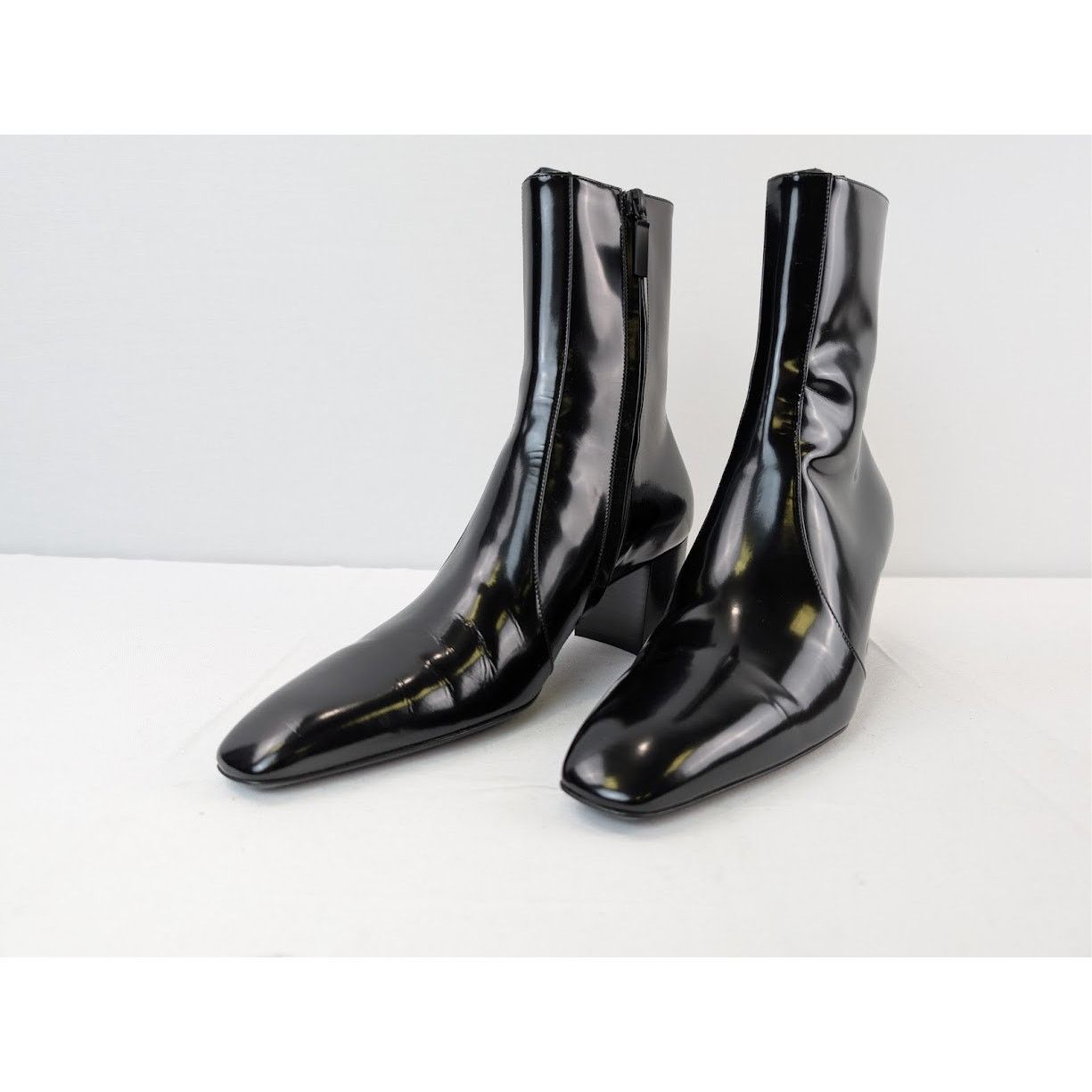 Saint Laurent Paris o1rshd1 70 Zipped Boots in Nero Size US 8.5 / EU 41-42 - 7 Thumbnail