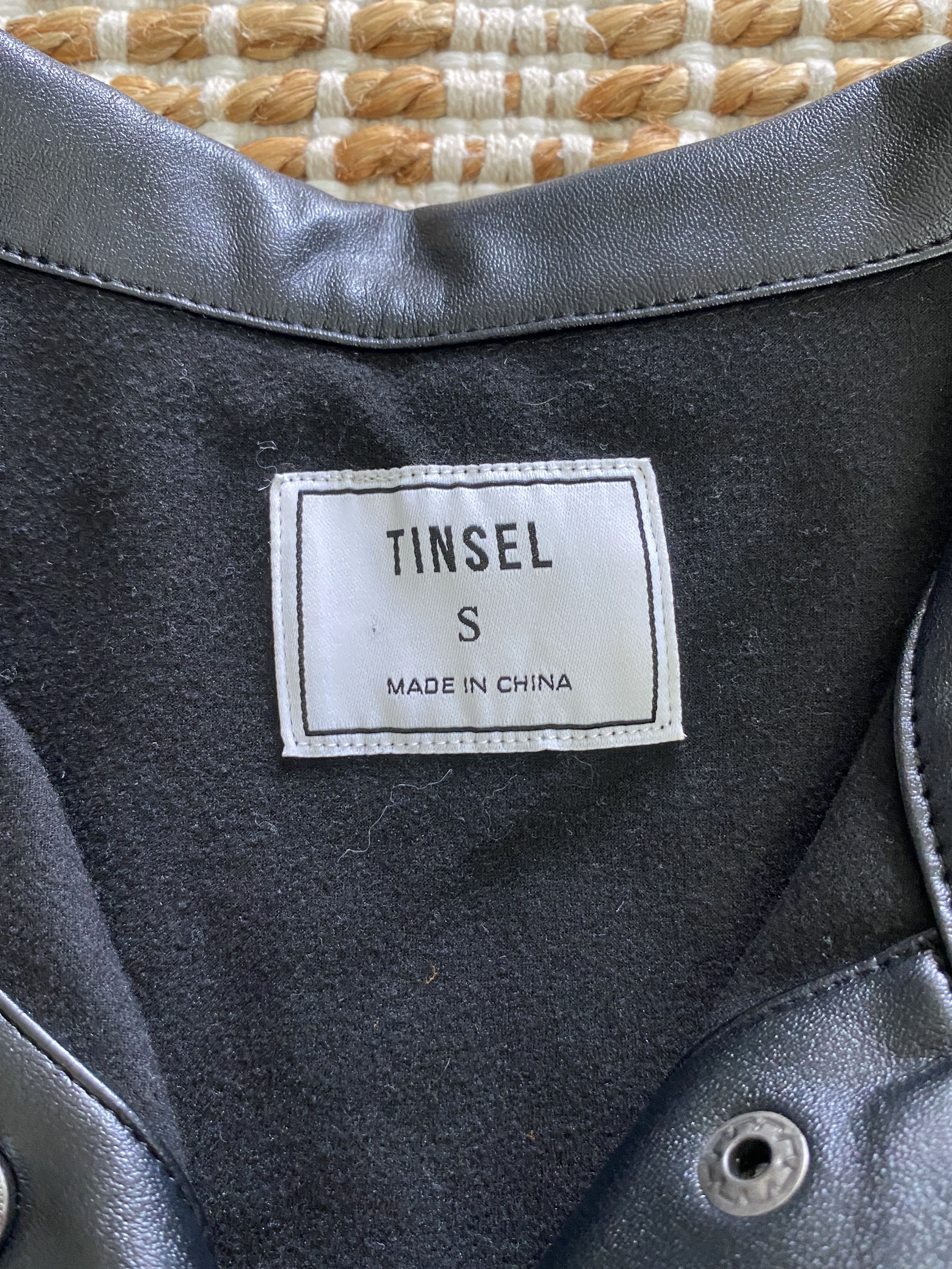 Nordstrom Nordstrom Tinsel Faux Leather Army Jacket– Size Small Size S / US 4 / IT 40 - 7 Thumbnail