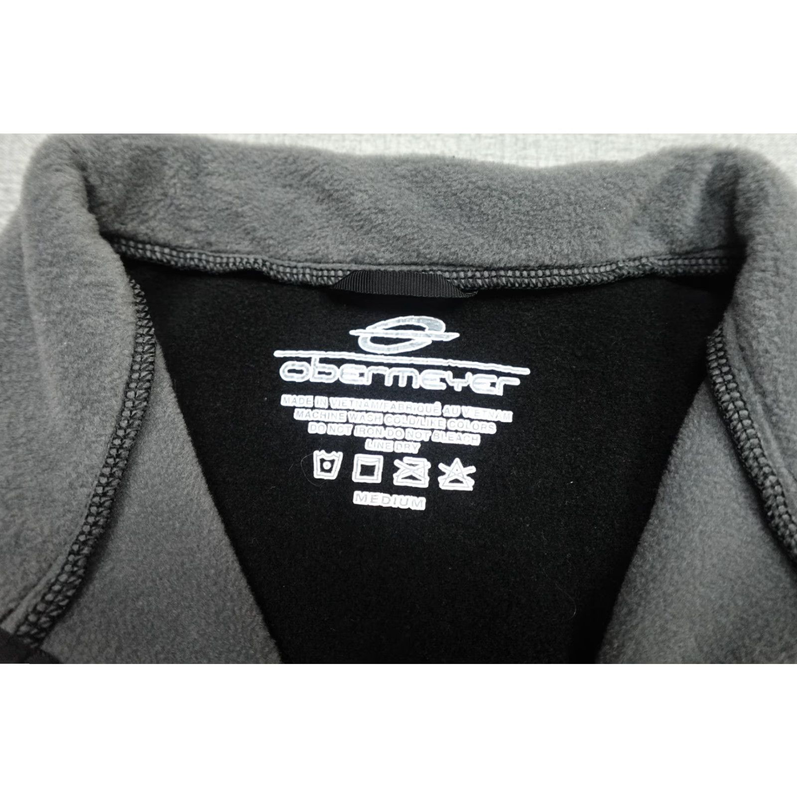 Obermeyer Obermeyer Quarter Zip Pullover Mens M Gray Black Fleece Ski Layer Stetch 1/4 Zip High Neck Casual Size US M / EU 48-50 / 2 - 2 Thumbnail