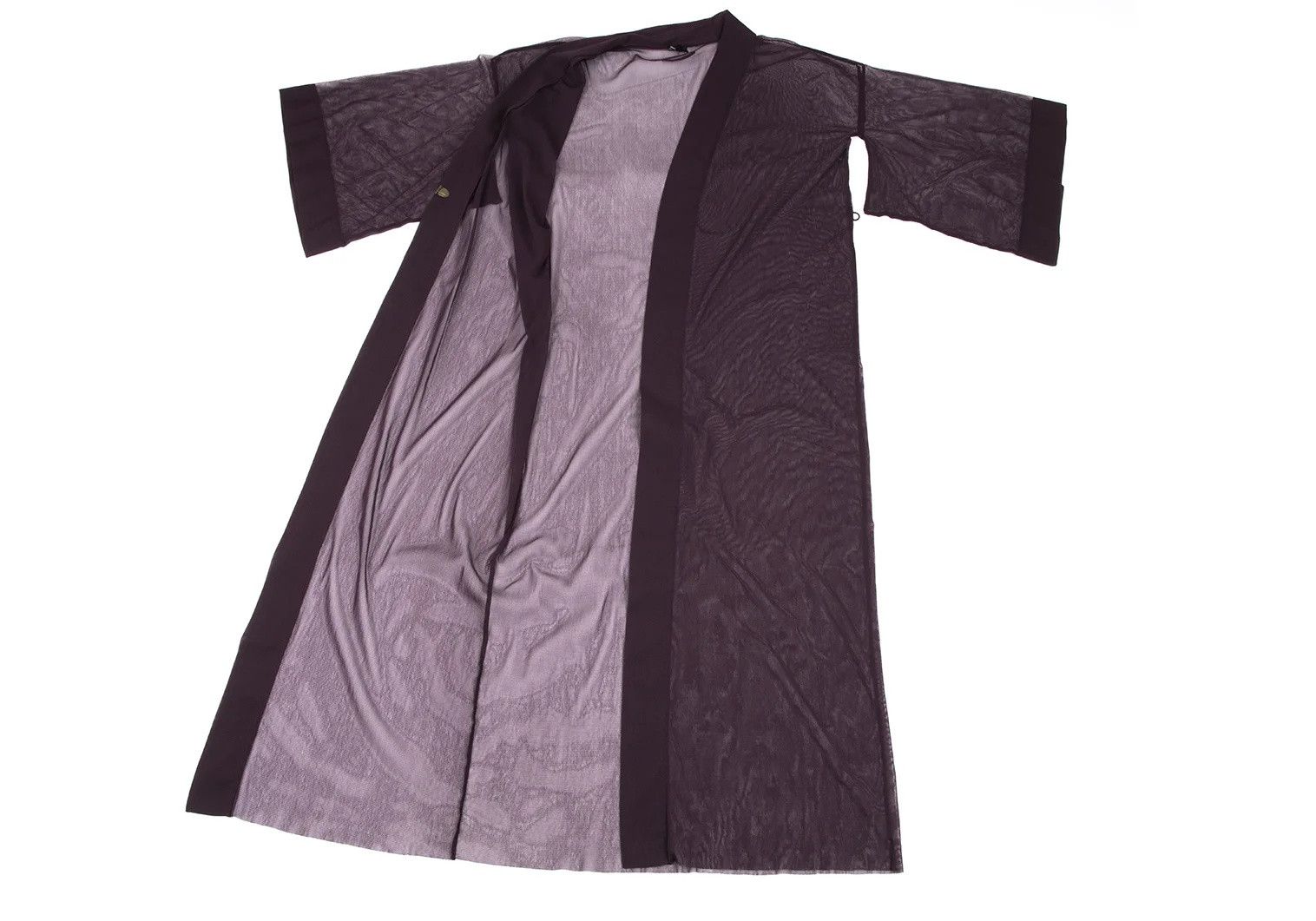Jean Paul Gaultier Power Net Kimono Long Cardigan in Purple Size 40 Size US XXL / EU 58 / 5 - 8 Thumbnail