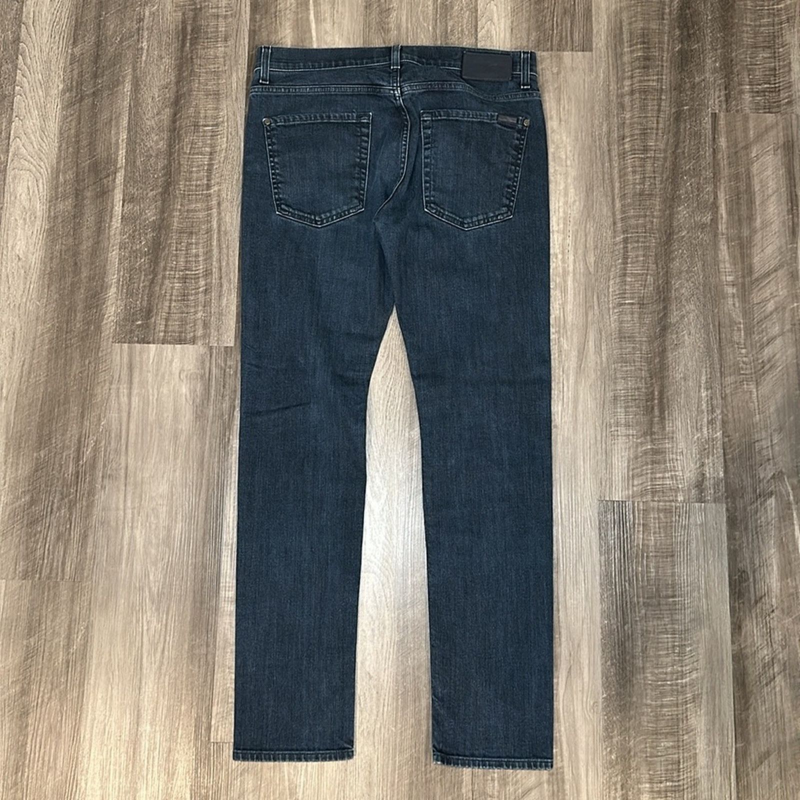 7 For All Mankind 7 For All Mankind Luxe Paxtyn Tapered Skinny Jeans - 33 Size US 33 - 3 Thumbnail