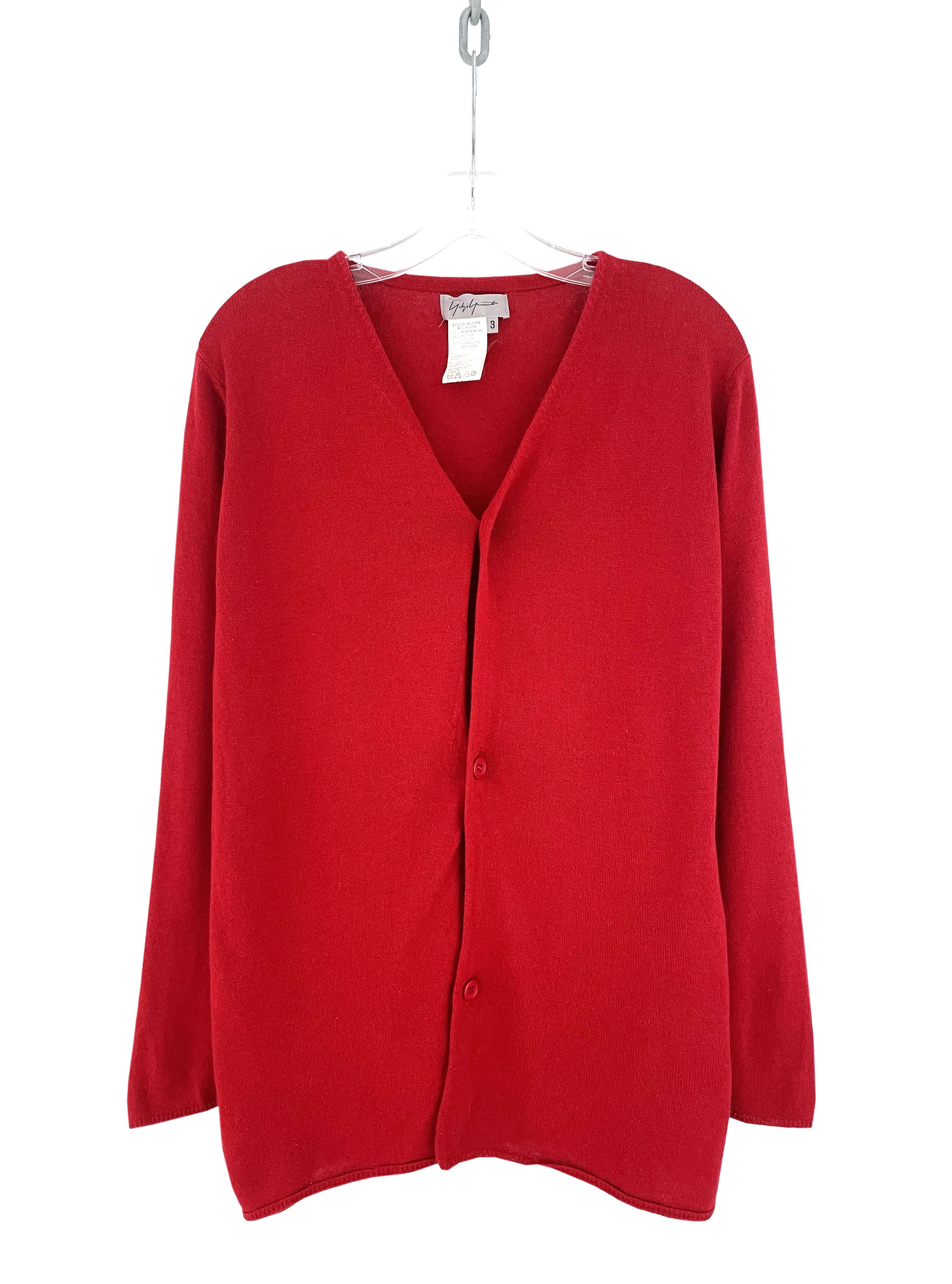 Yohji Yamamoto Angora Cardigan Size US S / EU 44-46 / 1 - 1 Thumbnail