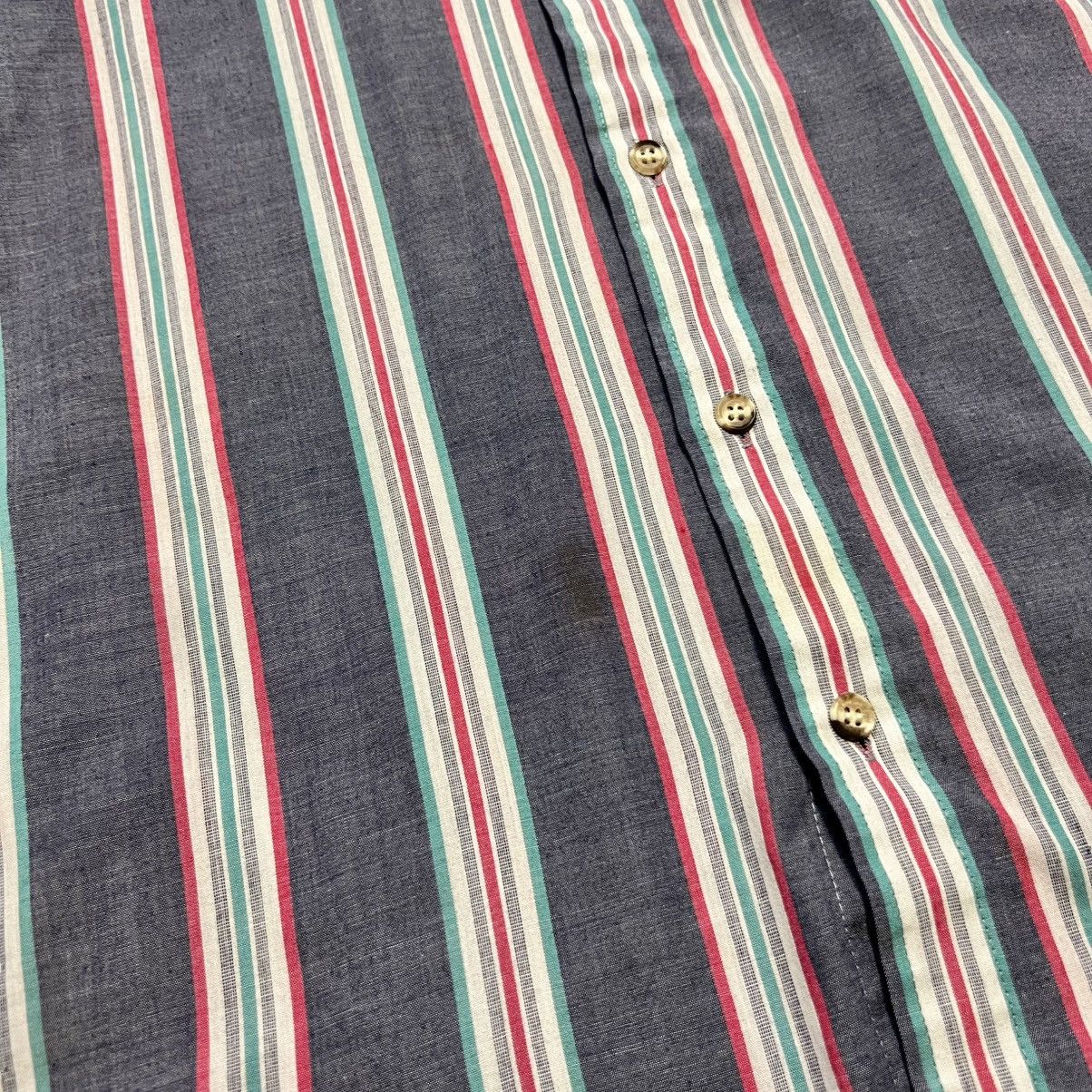 Steeplechase Vintage 90s Steeplechase Striped Button Up Shirt Skater Punk Size US XL / EU 56 / 4 - 5 Thumbnail