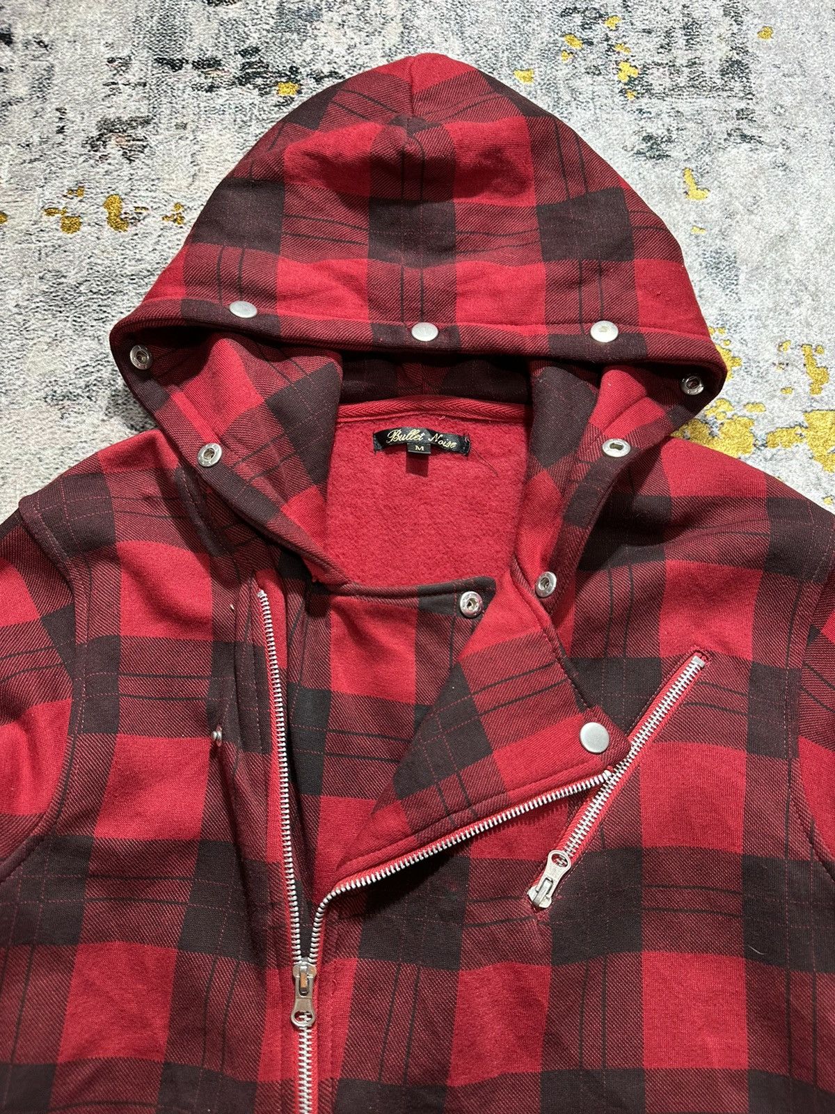 14th Addiction ASSYMETRICAL PLAID BULLET NOISE MULTIZIPPER GOTHIC LGB STYLE Size US M / EU 48-50 / 2 - 6 Thumbnail