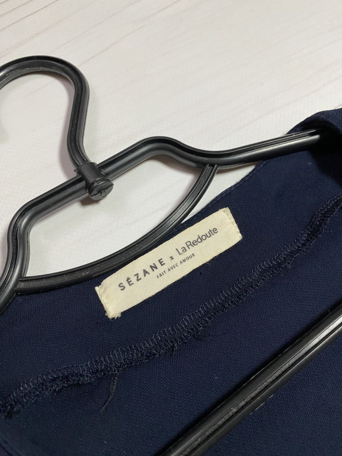 Sezane Sézane × La Redoute Minimal Navy Button Jumpsuit Size ONE SIZE - 3 Thumbnail