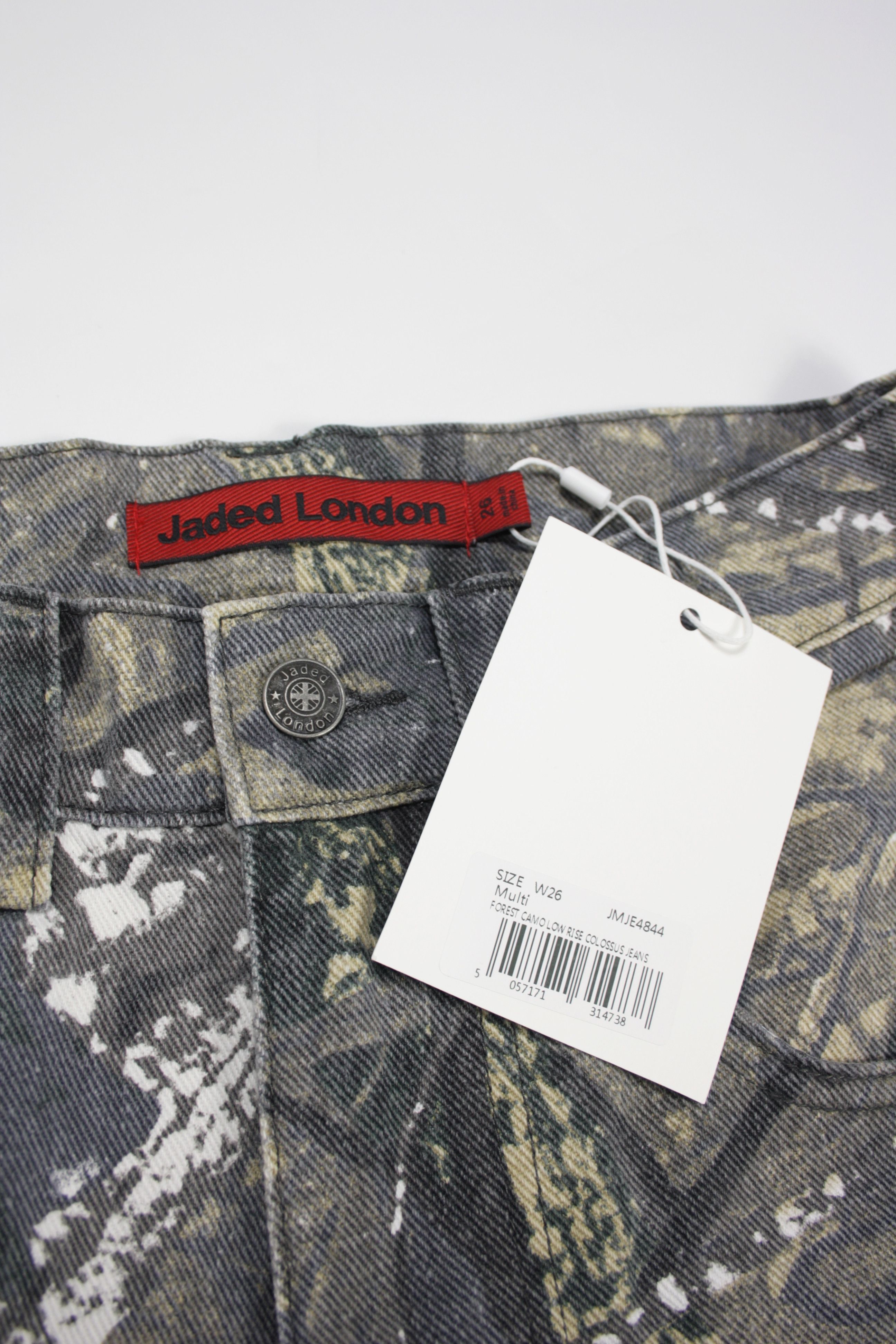 Jaded London NWT Jaded London Forest Camo Colossus Washed Baggy Jeans Size 26" / US 2 / IT 38 - 8 Thumbnail