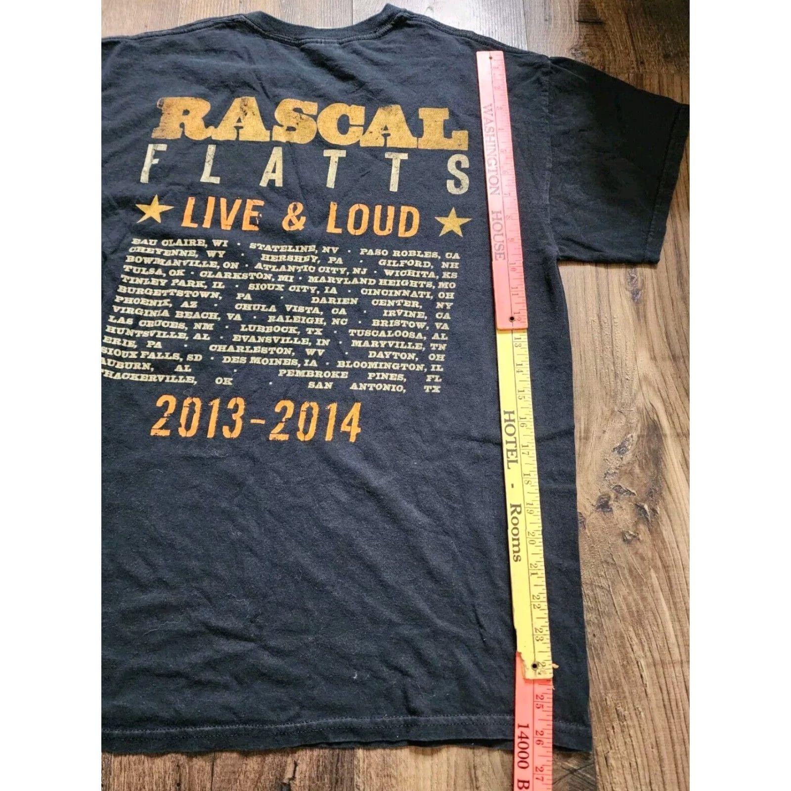 Gildan RASCAL FLATTS Shirt Mens L Black Live & Loud Tour Double Sided Size US L / EU 52-54 / 3 - 3 Thumbnail