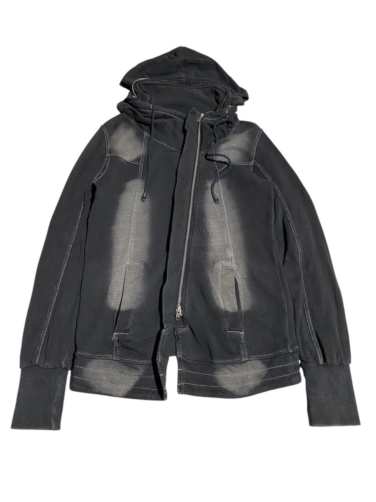 If Six Was Nine × Japanese Brand × Le Grande Bleu (L.G.B.) Heaven and earth by maruoka shoji asymmetrical bono jacket Size US M / EU 48-50 / 2 - 5 Thumbnail