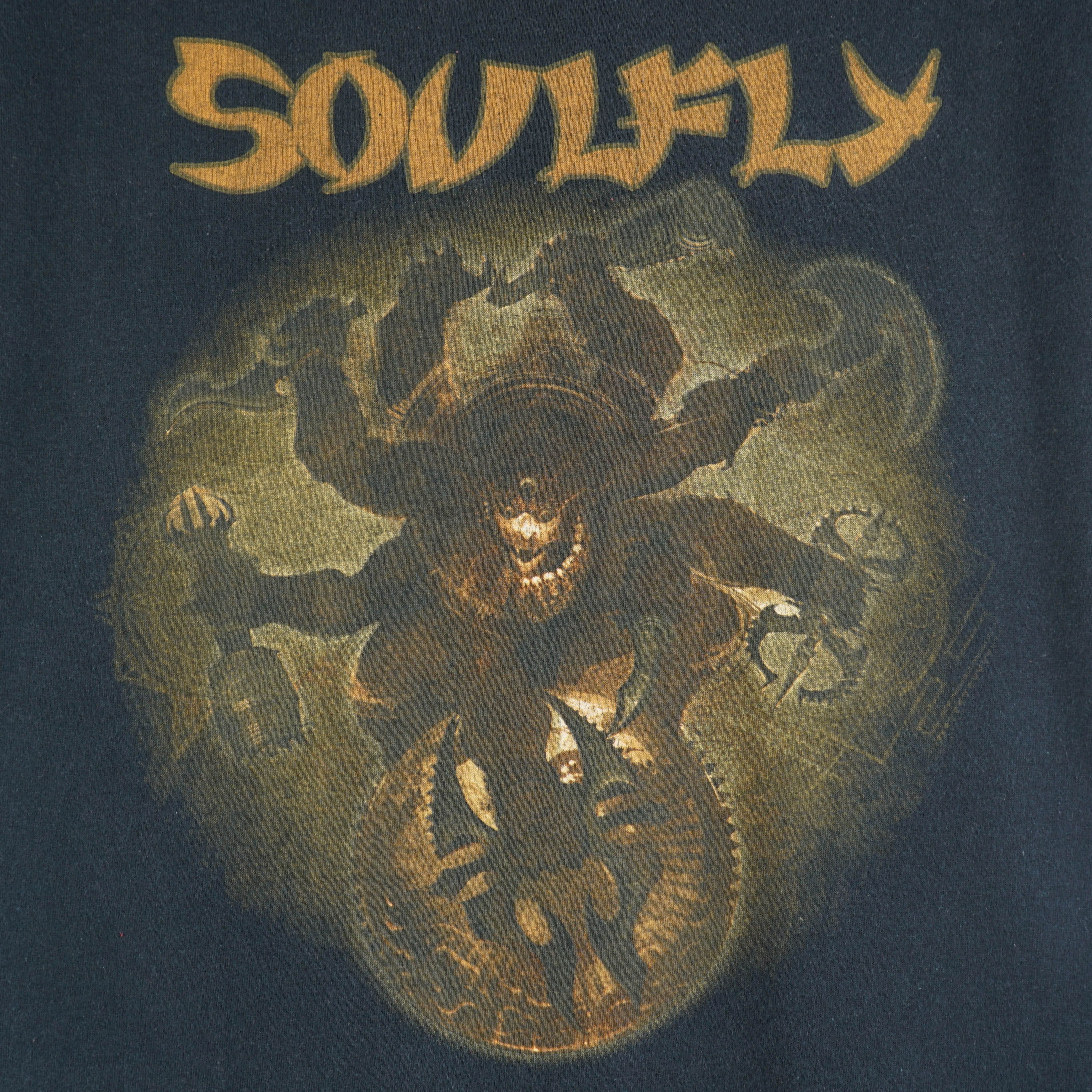 Band Tees × Vintage Vintage 2009 Soulfly Tour T-Shirt Size US XXL / EU 58 / 5 - 2 Thumbnail