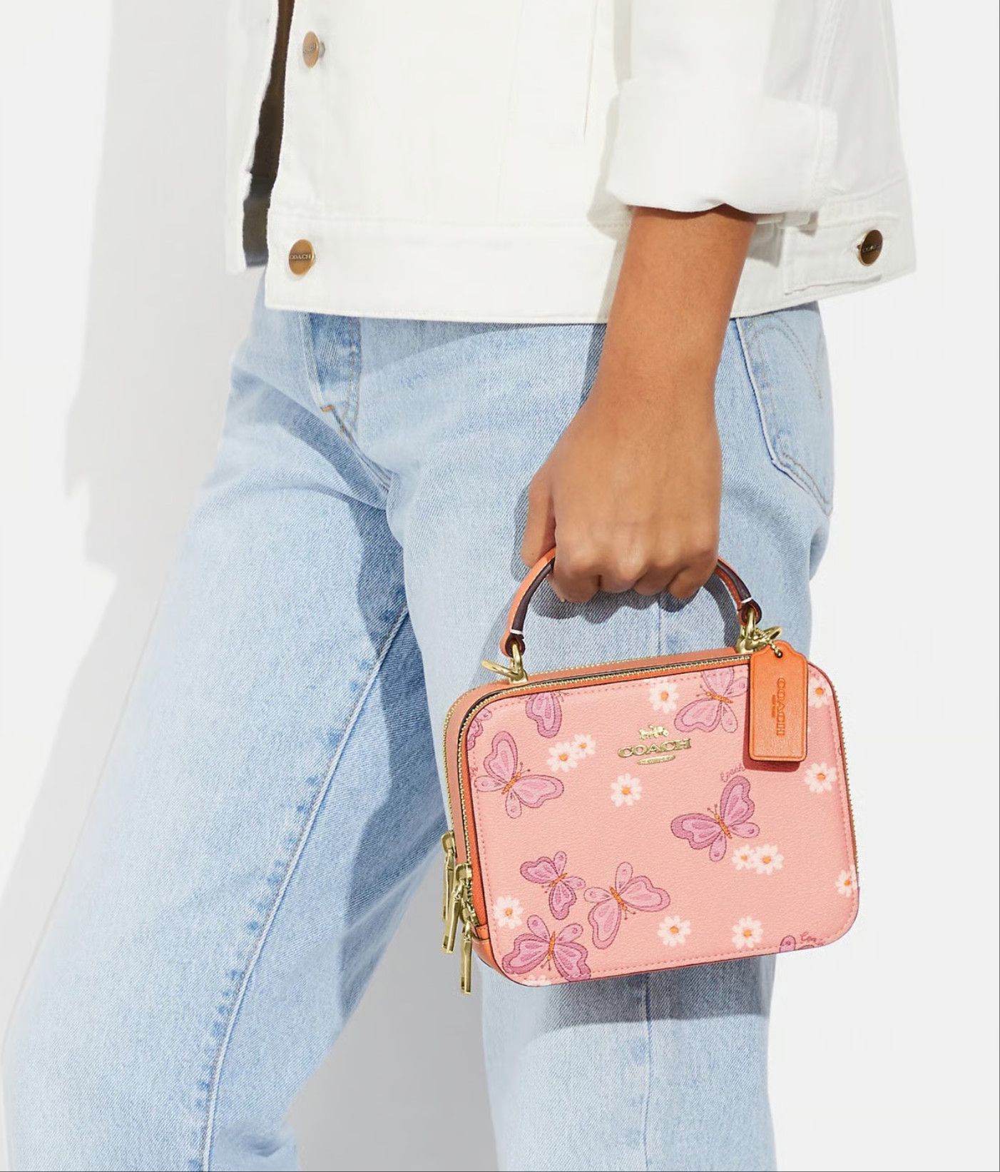 Coach Box Crossbody With Lovely Butterfly Print CH213 Size ONE SIZE - 9 Thumbnail