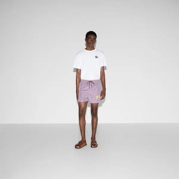 Gucci o1la5ras0626 Printed Poplin Tech Swim Shorts in Multicolor Size US 38 / EU 54 - 2 Thumbnail